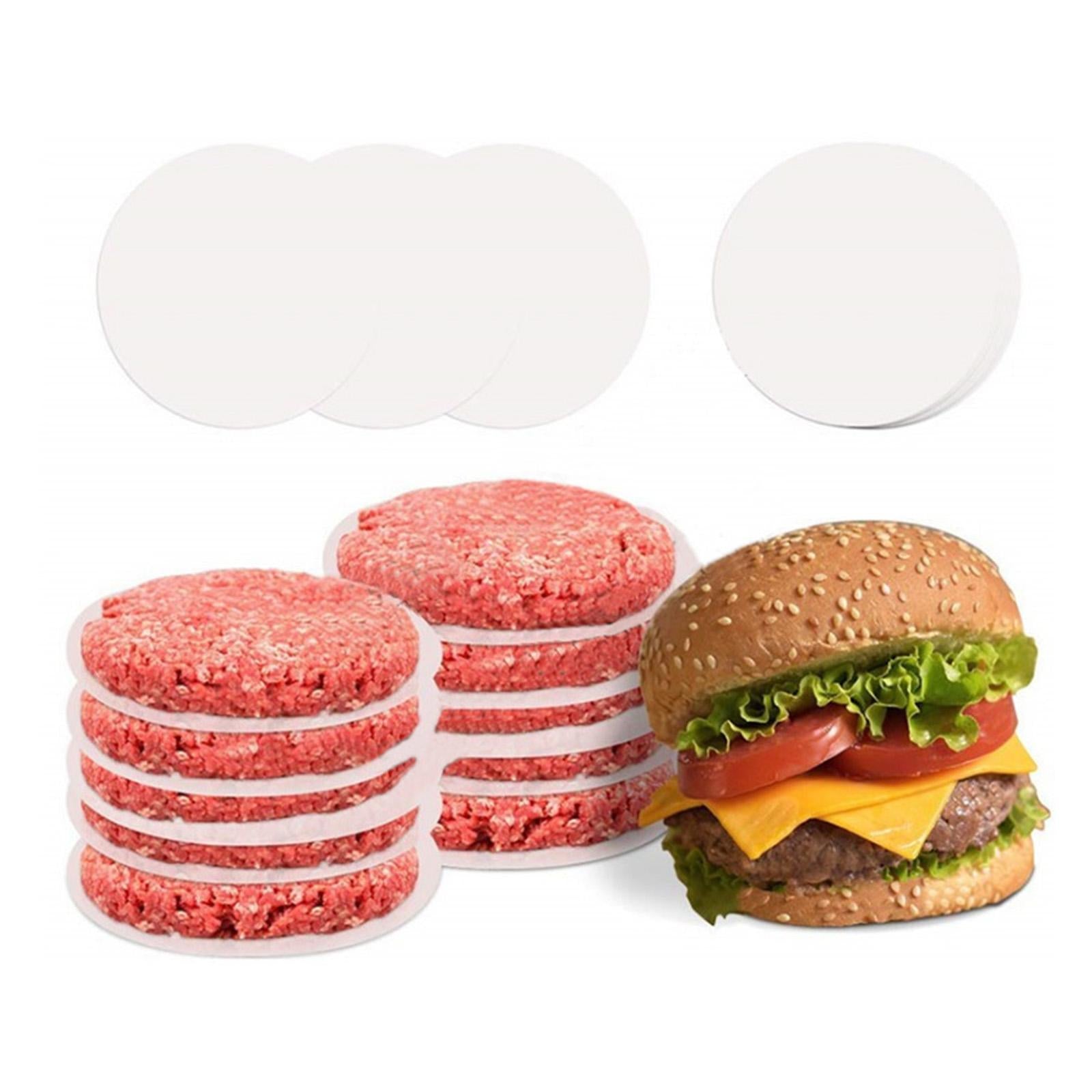 4x100x Nonstick Hamburger Paper for Small Cake Baking Freezing Pressed Patties