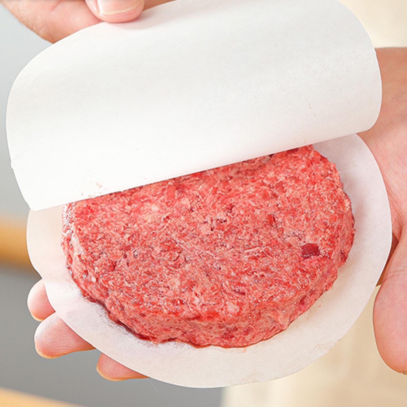 4x100x Nonstick Hamburger Paper for Small Cake Baking Freezing Pressed Patties