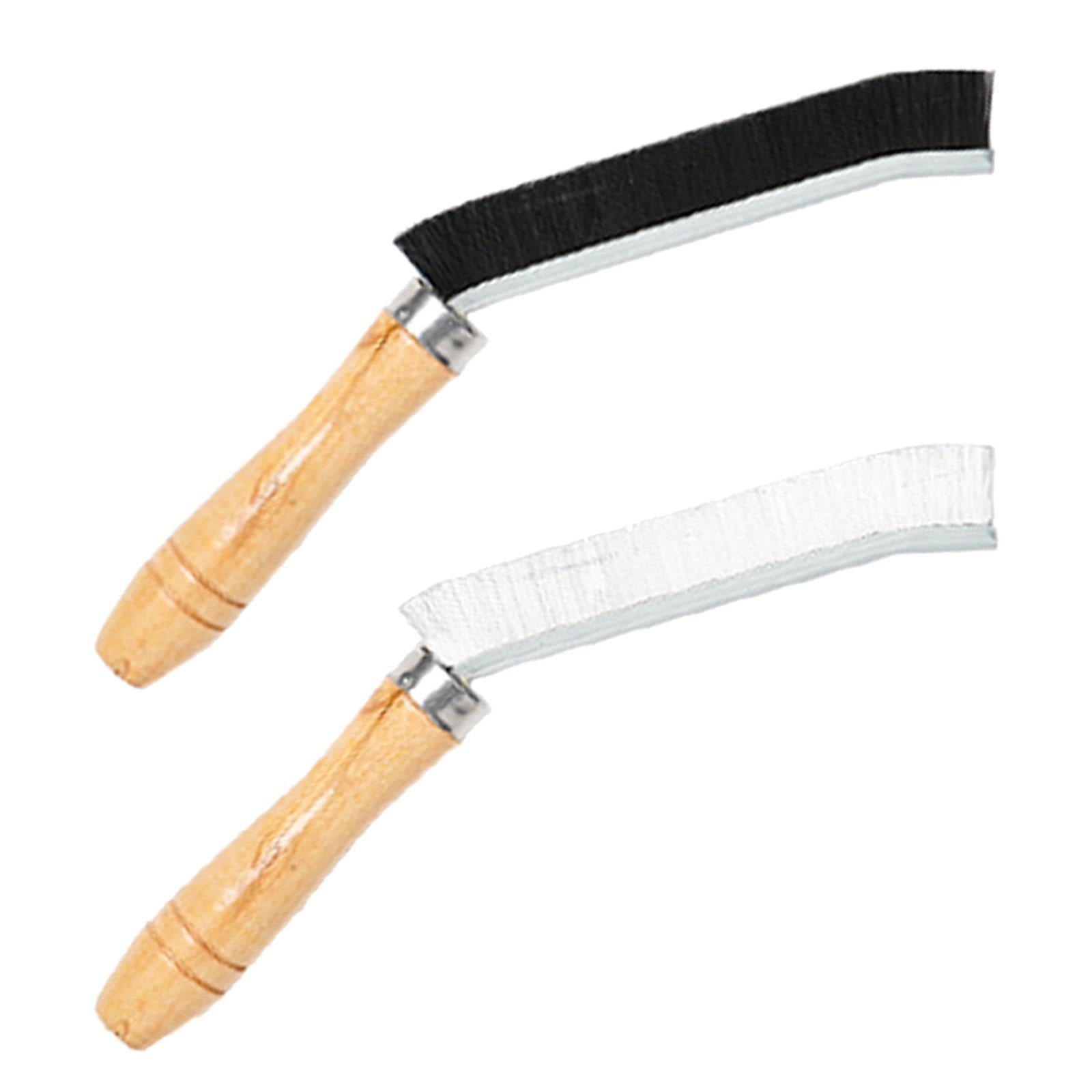 2xWindow Track Cleaning Brush Window Groove Cleaning Brush for Kitchen Bathtub White