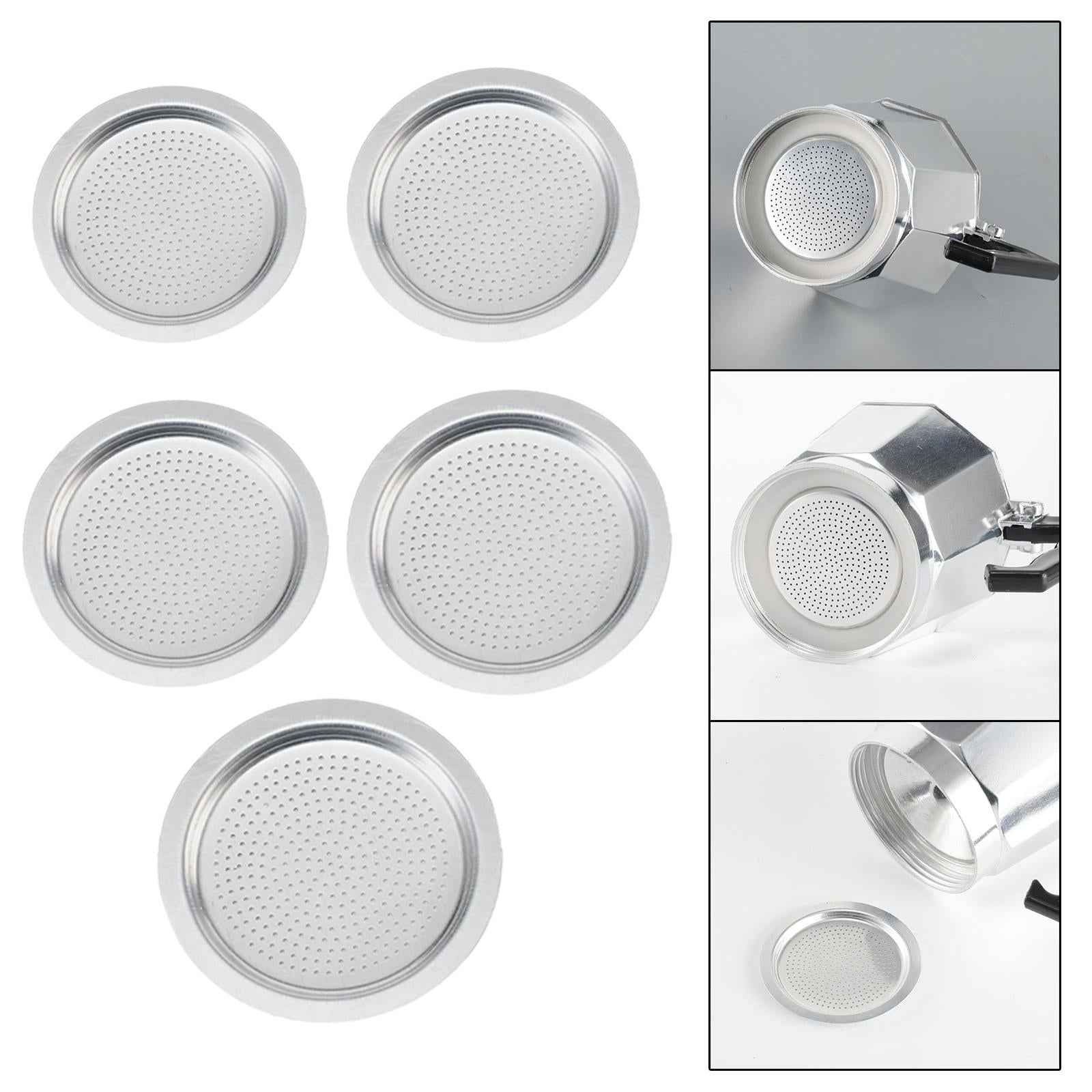 Stovetop Espresso Maker Filter Sieve for Moka Pots Kitchen Stovetop Espresso 4.7cmx3.9cmx0.3cm