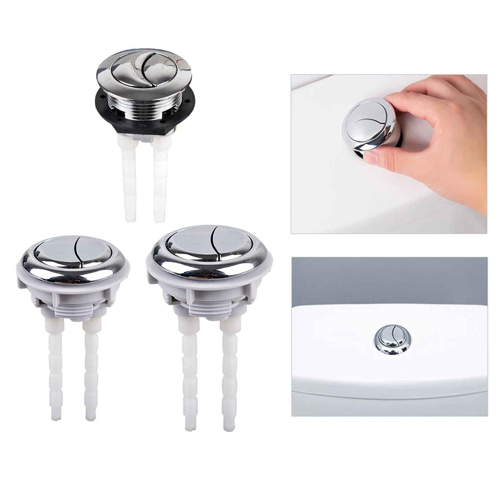 Dual Push Flushing Toilet Button Duable Replacement Part for Home  Small