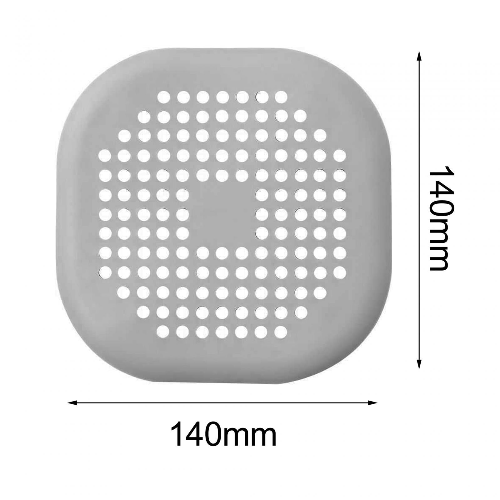 4xKitchen Sink Drain Strainer Kitchen Residue Filter Screen for Shower Gray
