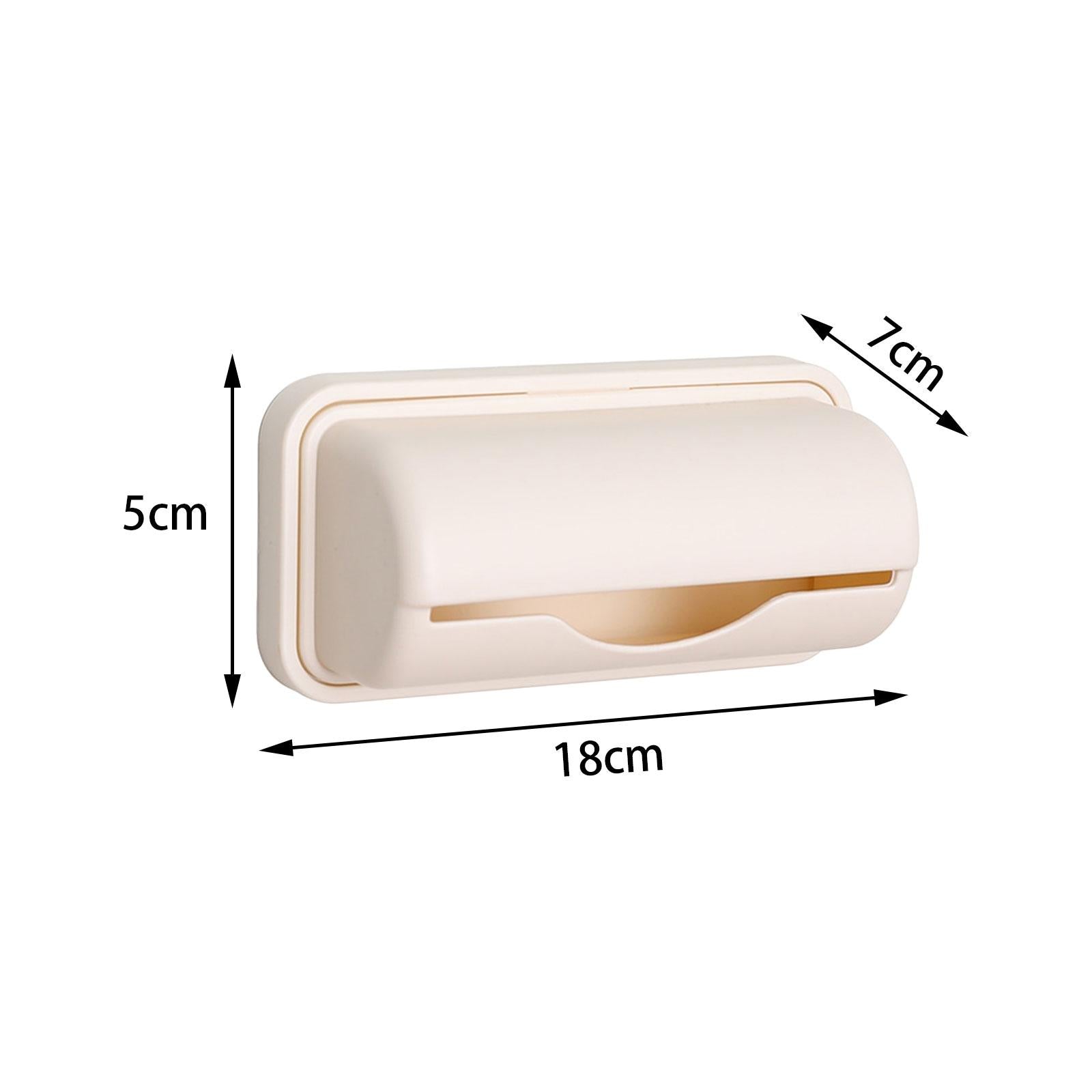 2xTrash Bag Holder Wall Mount Garbage Bag Holder for Kitchen Cabinet Household large apricot