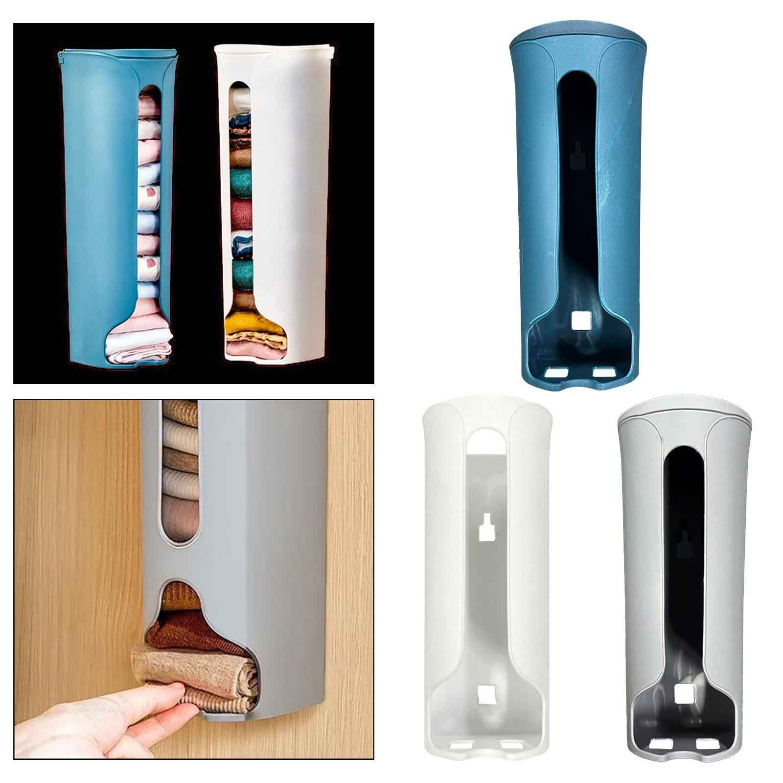 Underwear Socks Hanging Storage Box Wall Mounted Organizer for Bathroom Door green