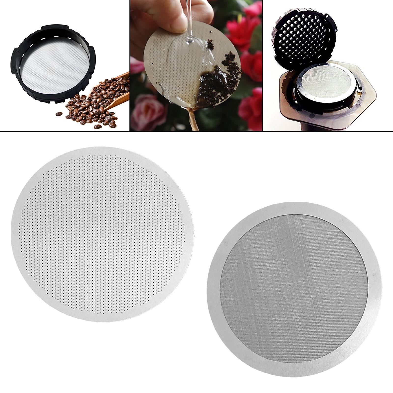2x61mm Coffee Filter Screen Stainless Steel 150μM Durable Espresso Puck Screen 0.2mm Edge Thickness