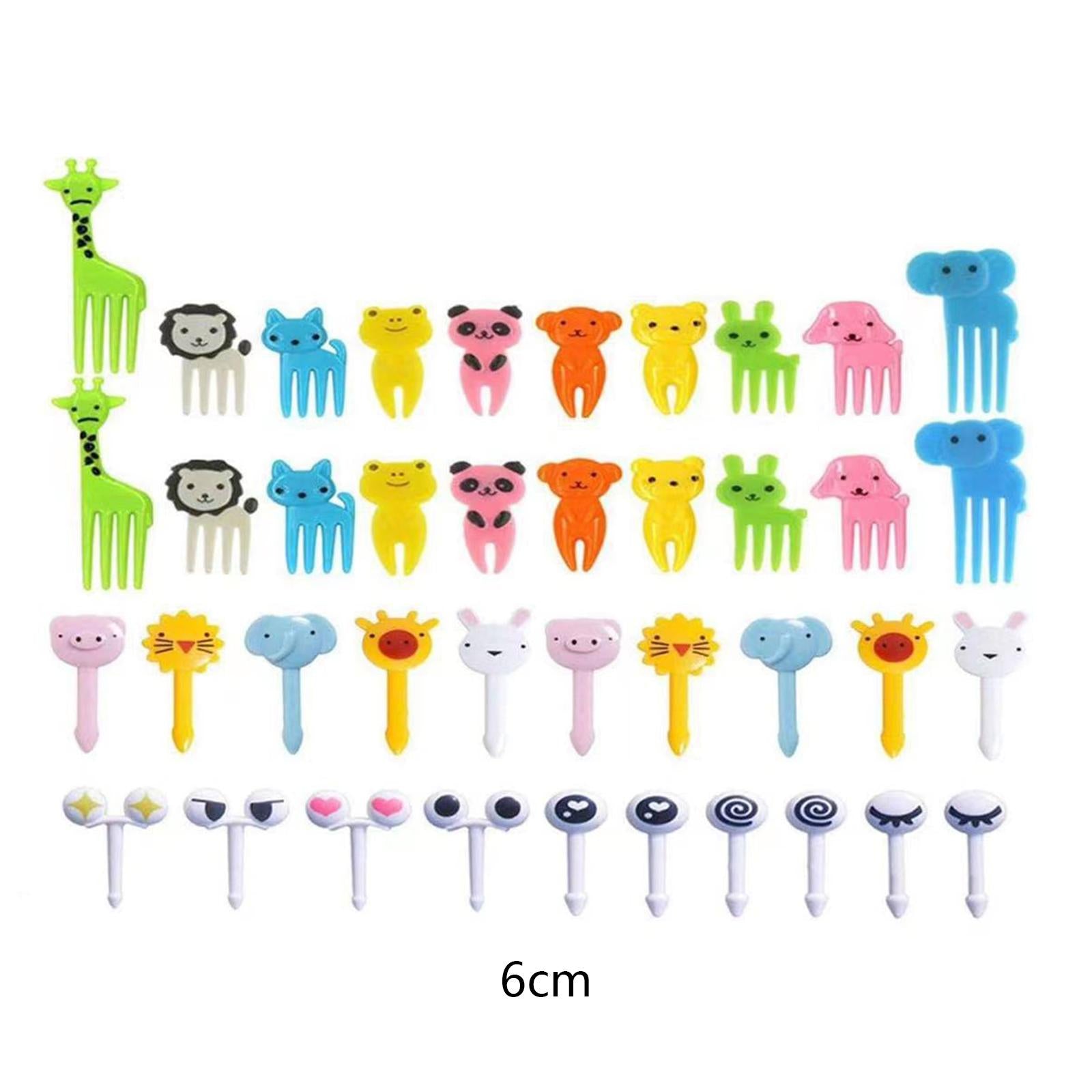 2x40 Pieces Cartoon Toothpick Kids Food Picks for Sandwich Party Toddlers