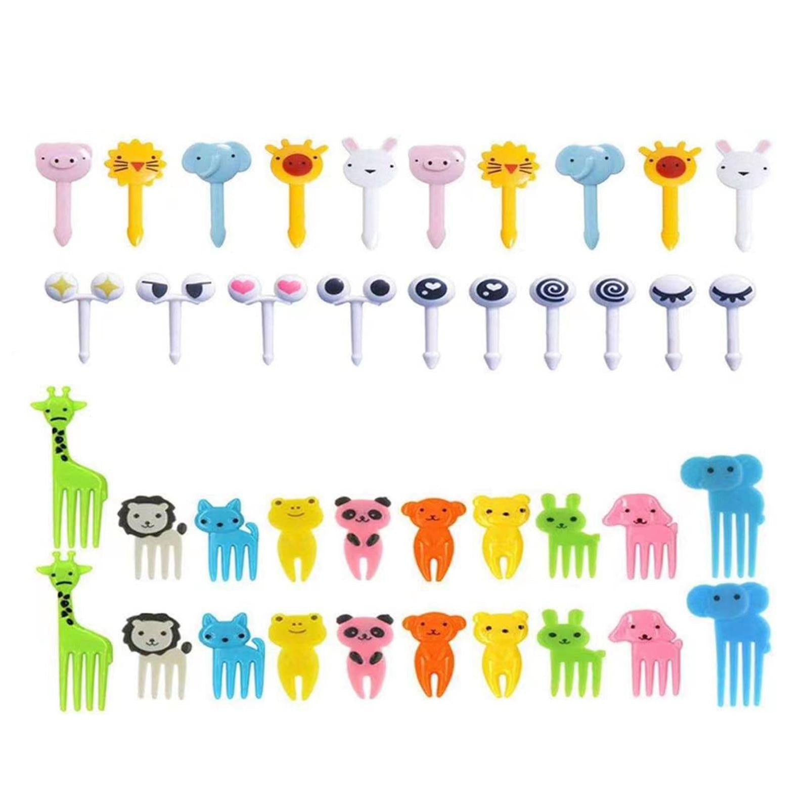 4x40 Pieces Cartoon Toothpick Kids Food Picks for Sandwich Party Toddlers