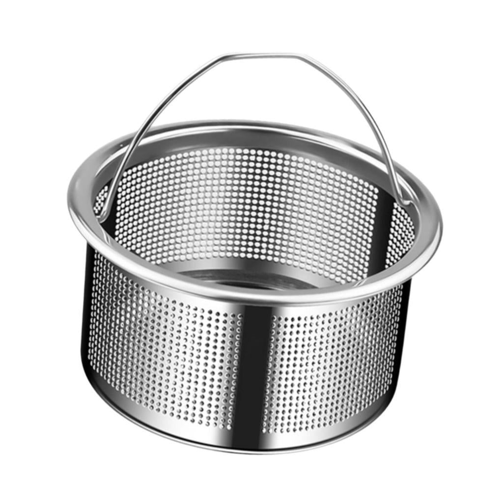 2xKitchen Sink Strainer Drain Strainer with Handle for RV Restaurant Household 304 Steel 4.7cm