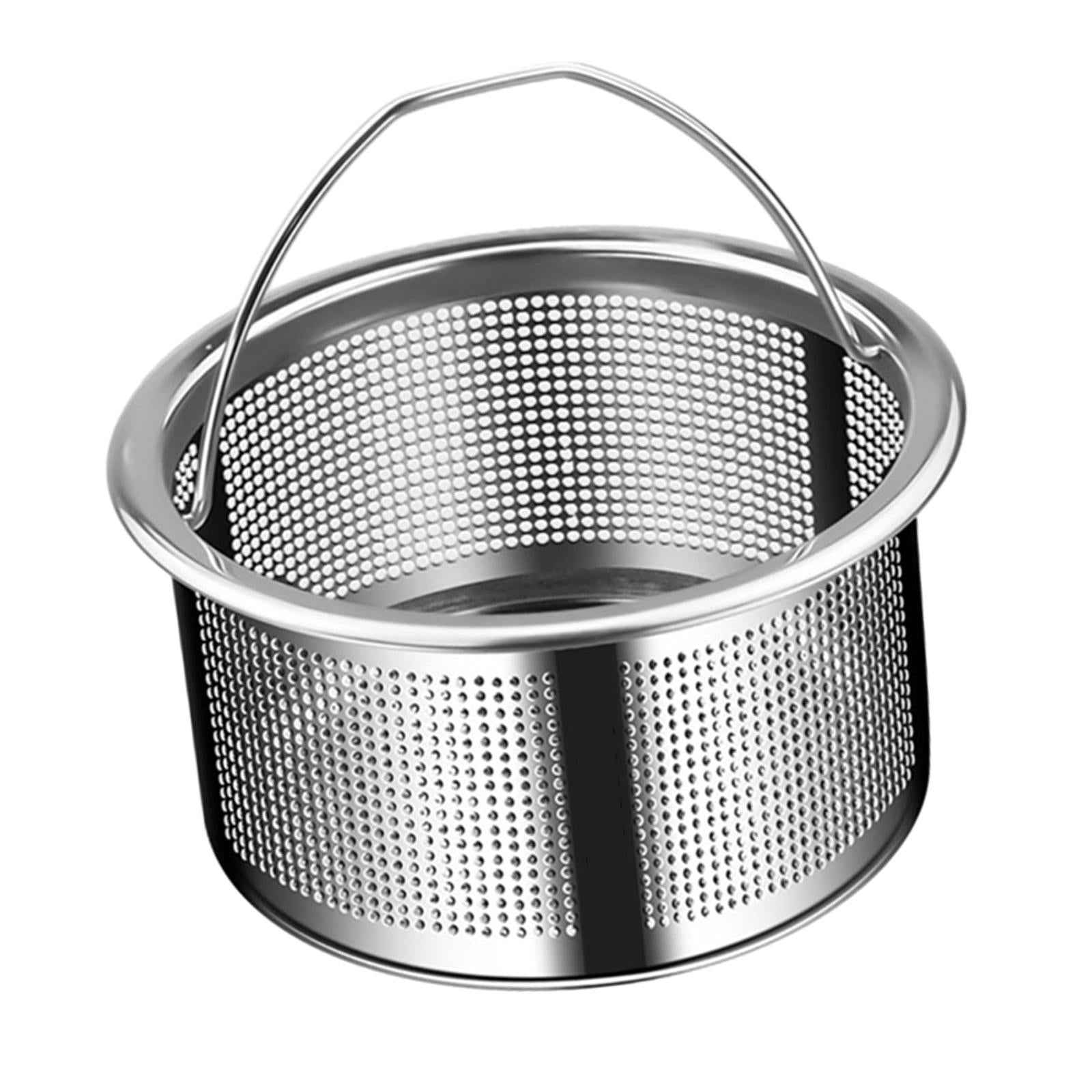 Kitchen Sink Strainer Drain Strainer with Handle for RV Restaurant Household 430 Steel height 4cm