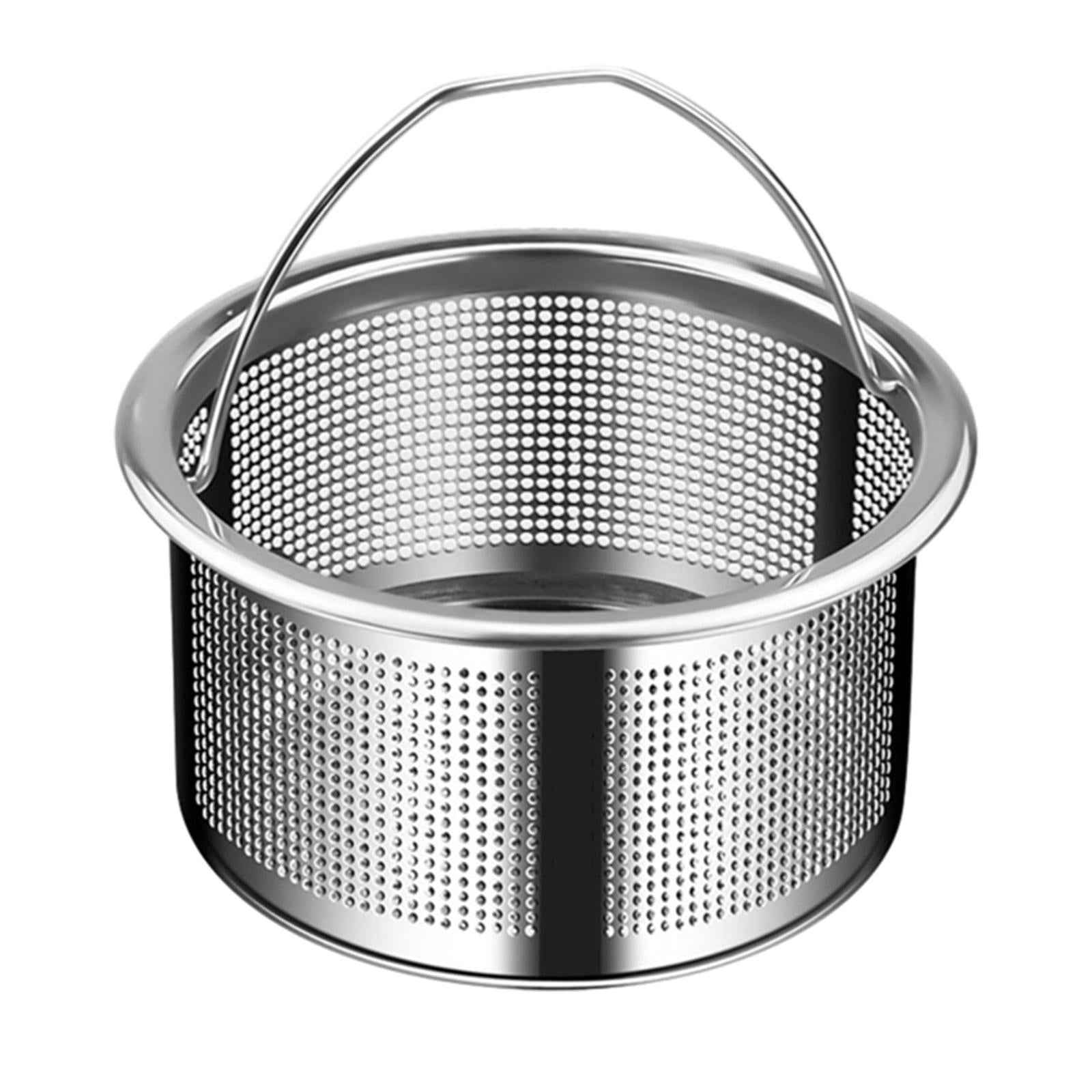 Kitchen Sink Strainer Drain Strainer with Handle for RV Restaurant Household 430 Steel height 4cm