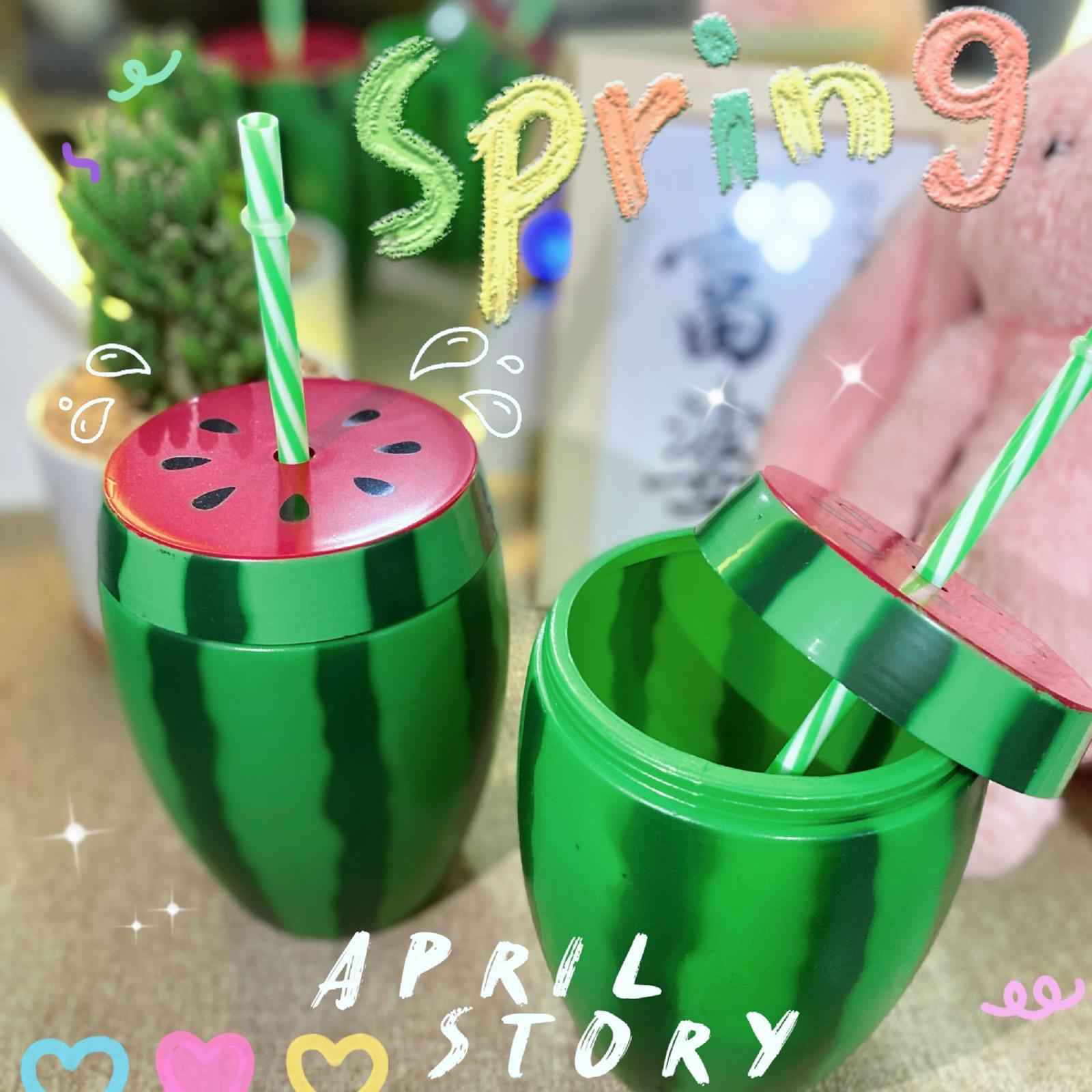 Watermelon Cup for Kids Fruit Drinking Cup for Party Favors Camping Birthday