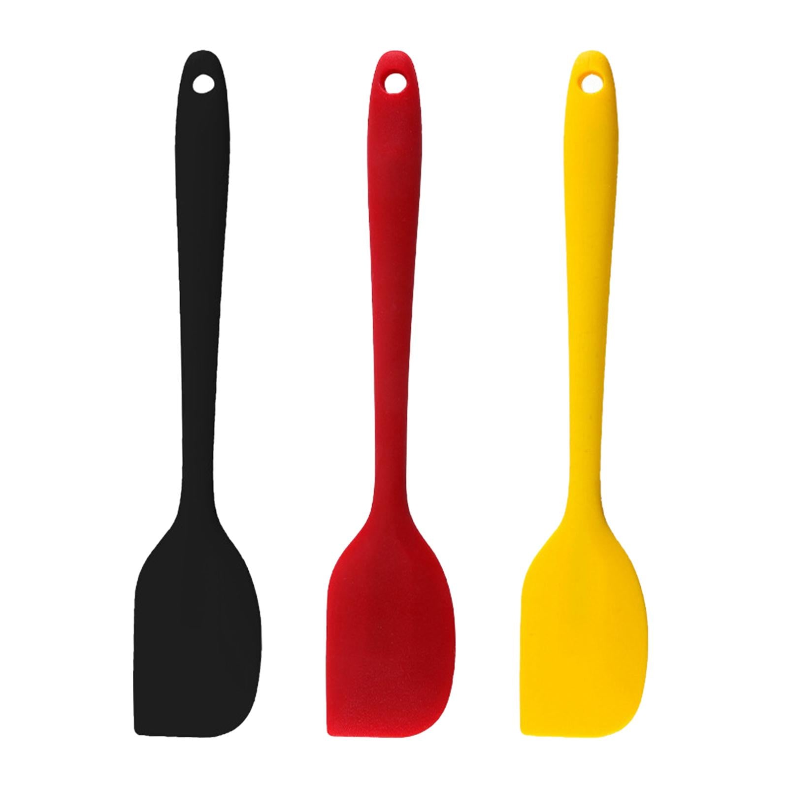 2xKitchen Silicone Spatula Durable Easily Clean Food Mixing Spatula for Baking Red