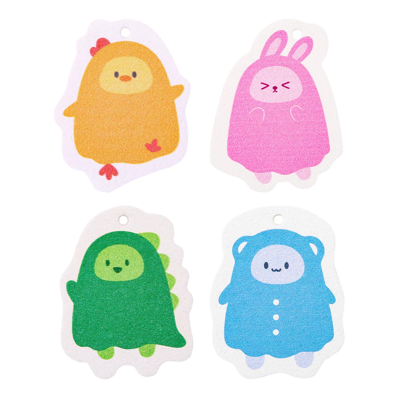 3xScrub Sponge Cute Multipurpose Kitchen Sponge for Sinkspots Dishes Pots Pans Yellow Chicken