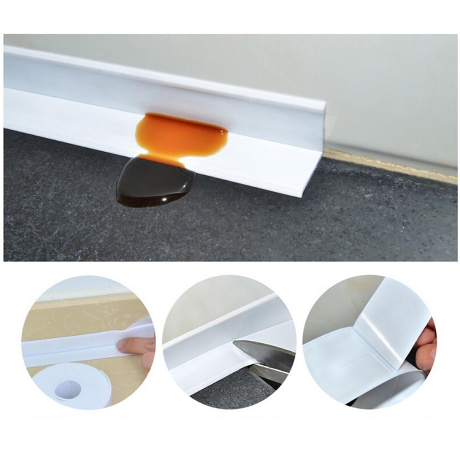 2xBath Sealing Tape Strip Waterproof Wall Sticker for Bathroom Kitchen Bathtub 5mx2.2cm