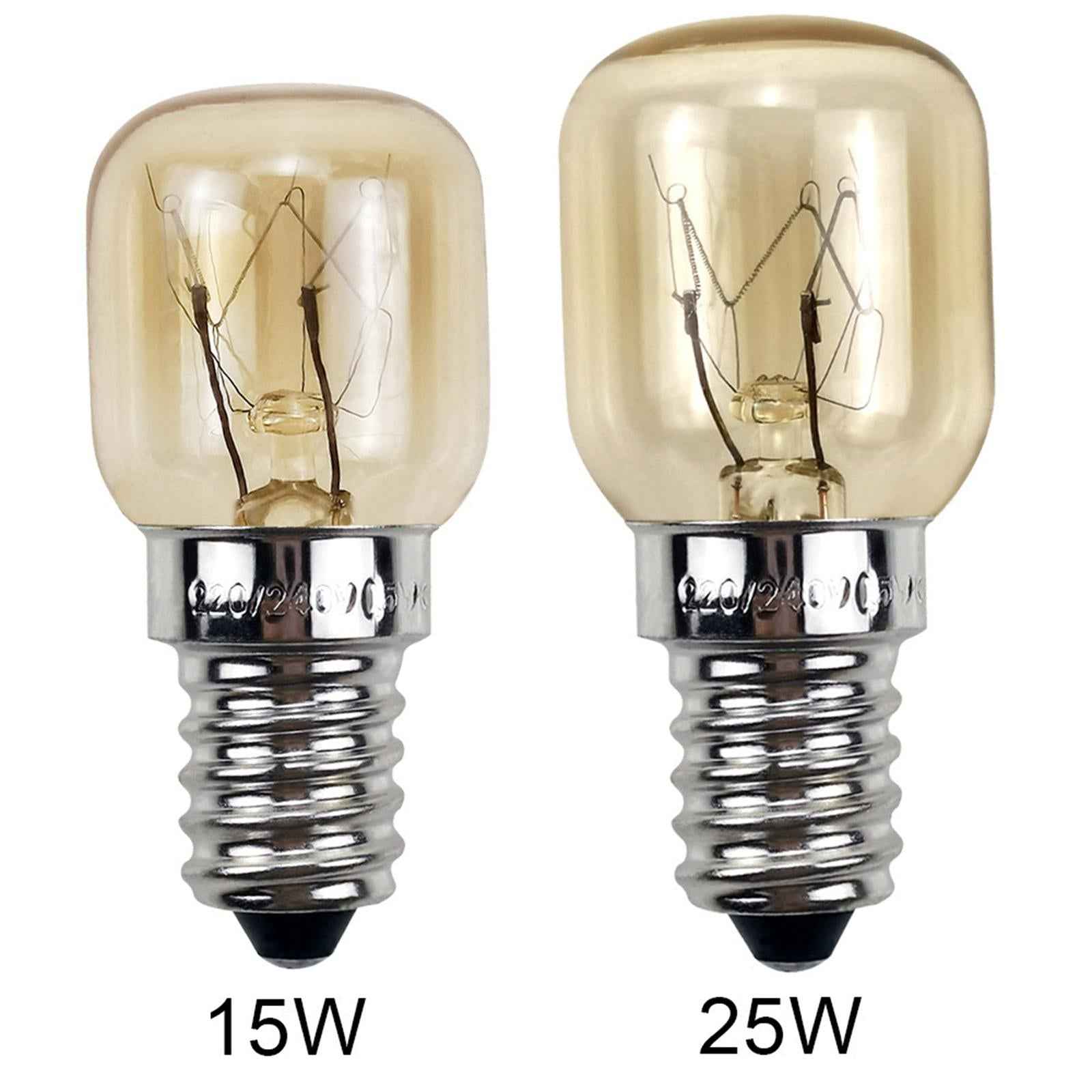 2Pcs Oven Light Bulb 2700K Microwave Light Bulb for Refrigerator Stoves Oven 15 W