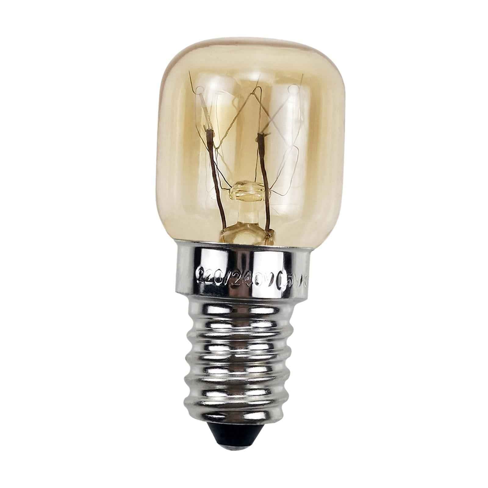 2Pcs Oven Light Bulb 2700K Microwave Light Bulb for Refrigerator Stoves Oven 15 W