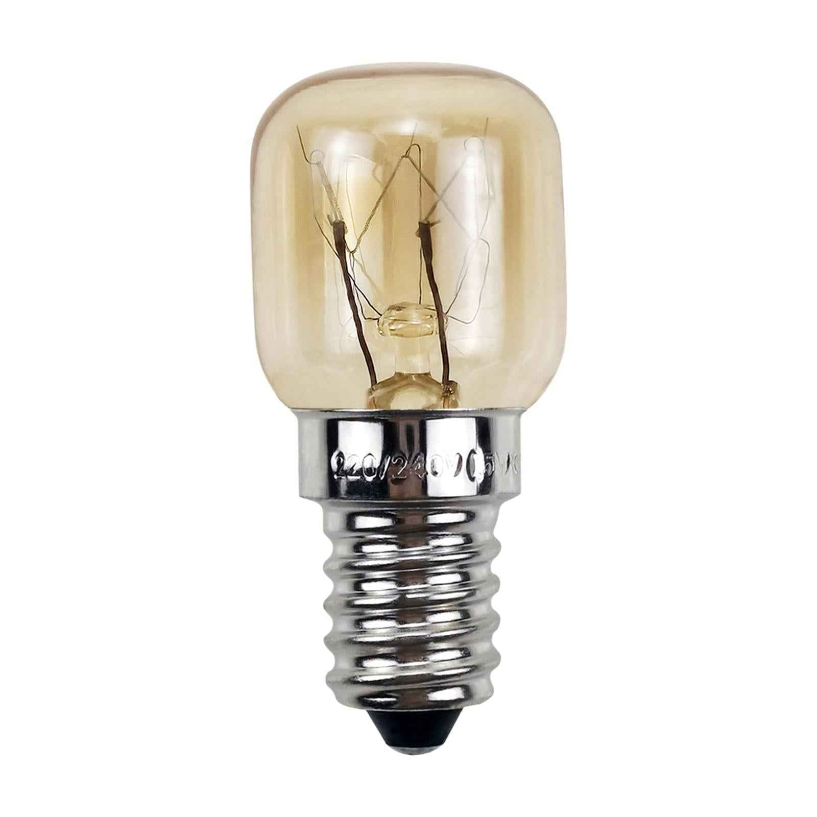 2Pcs Oven Light Bulb 2700K Microwave Light Bulb for Refrigerator Stoves Oven 15 W