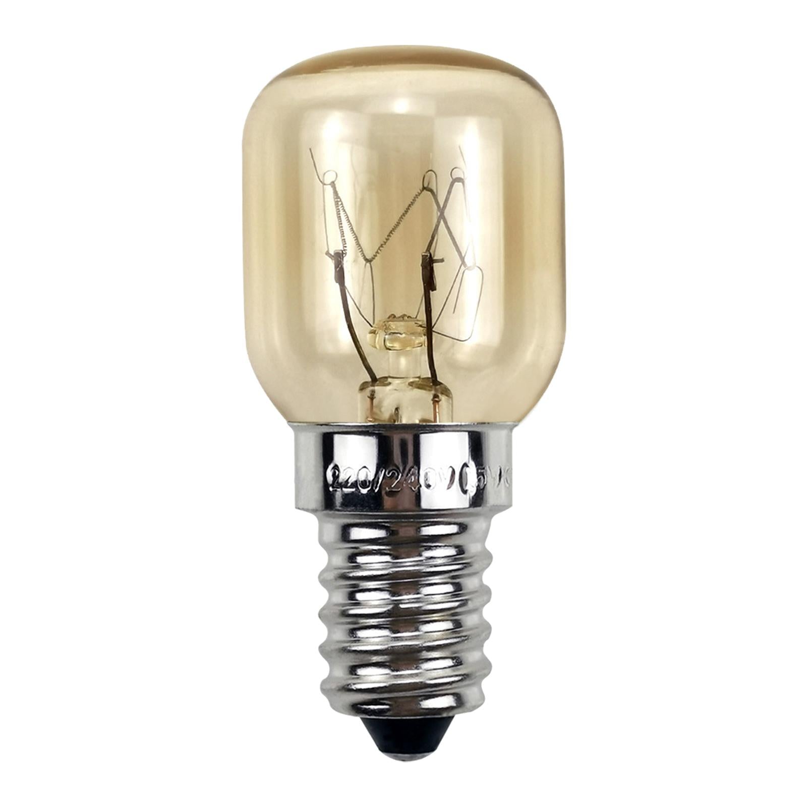 5x2Pcs Oven Light Bulb 2700K Microwave Light Bulb for Refrigerator Stoves Oven 25 W