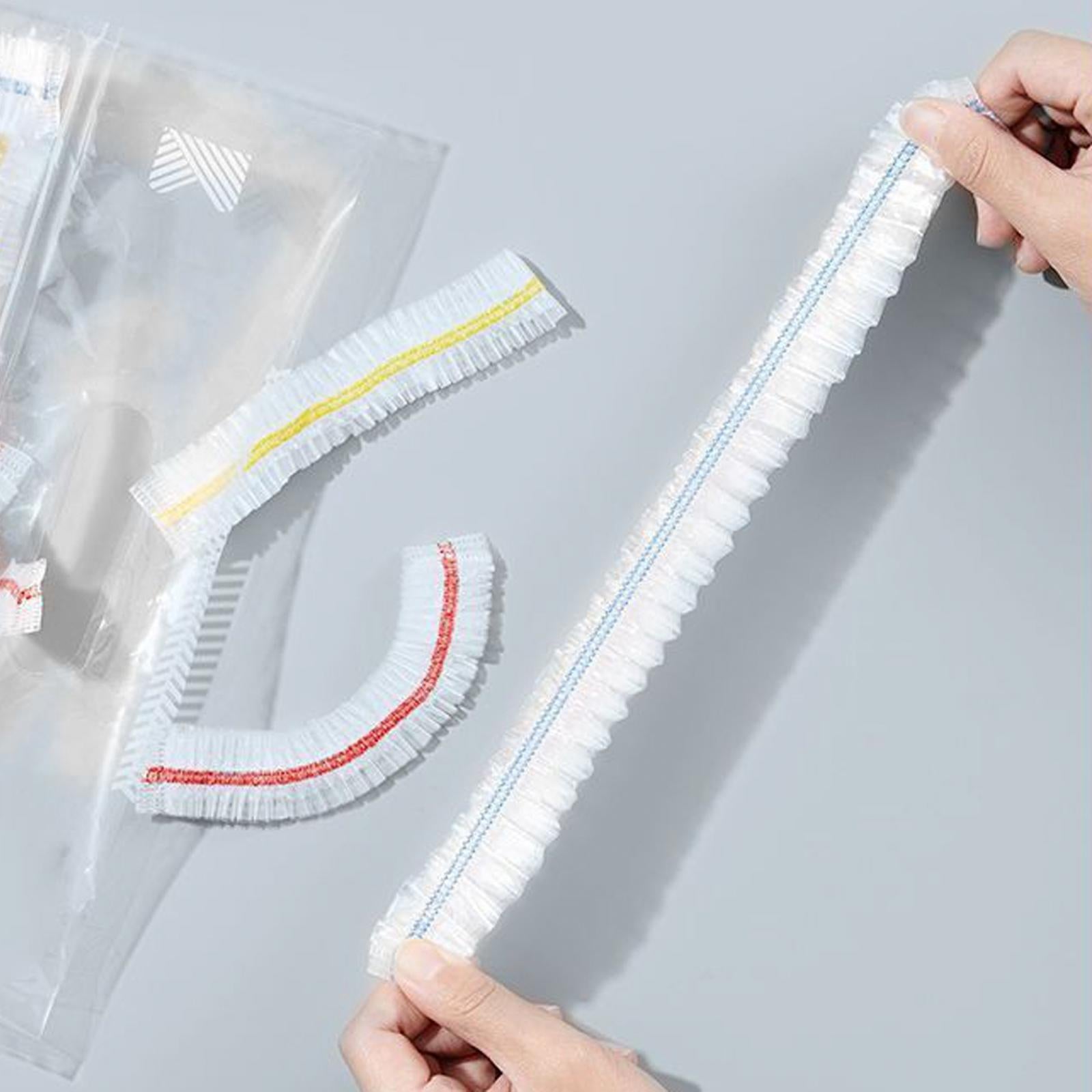 2x100 Pieces Disposable Elastic Food Covers Food Wrap for Kitchen and Party