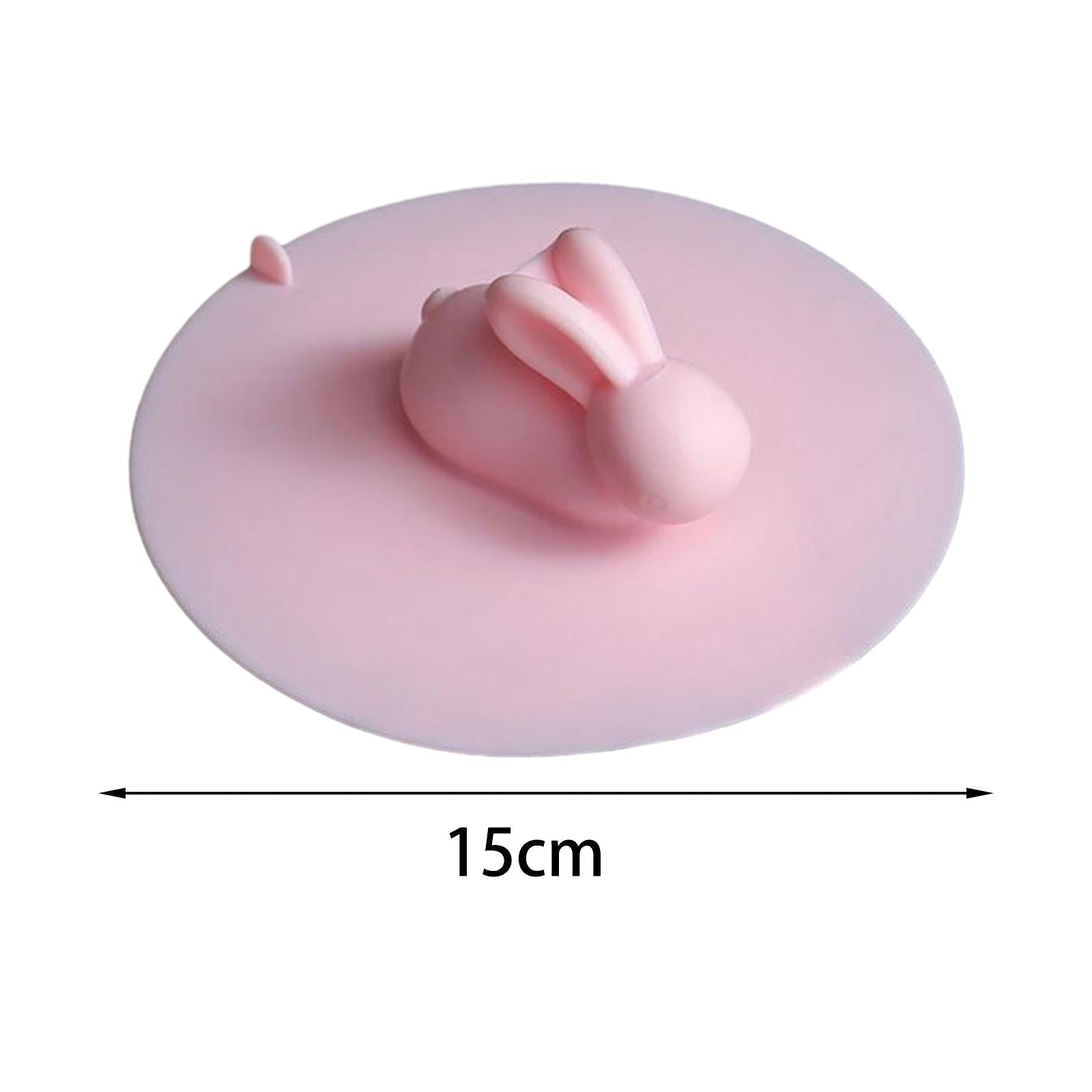 2xDrain Odor Mat Universal Silicone Drain Mat for Household Hotel Laundry Pink