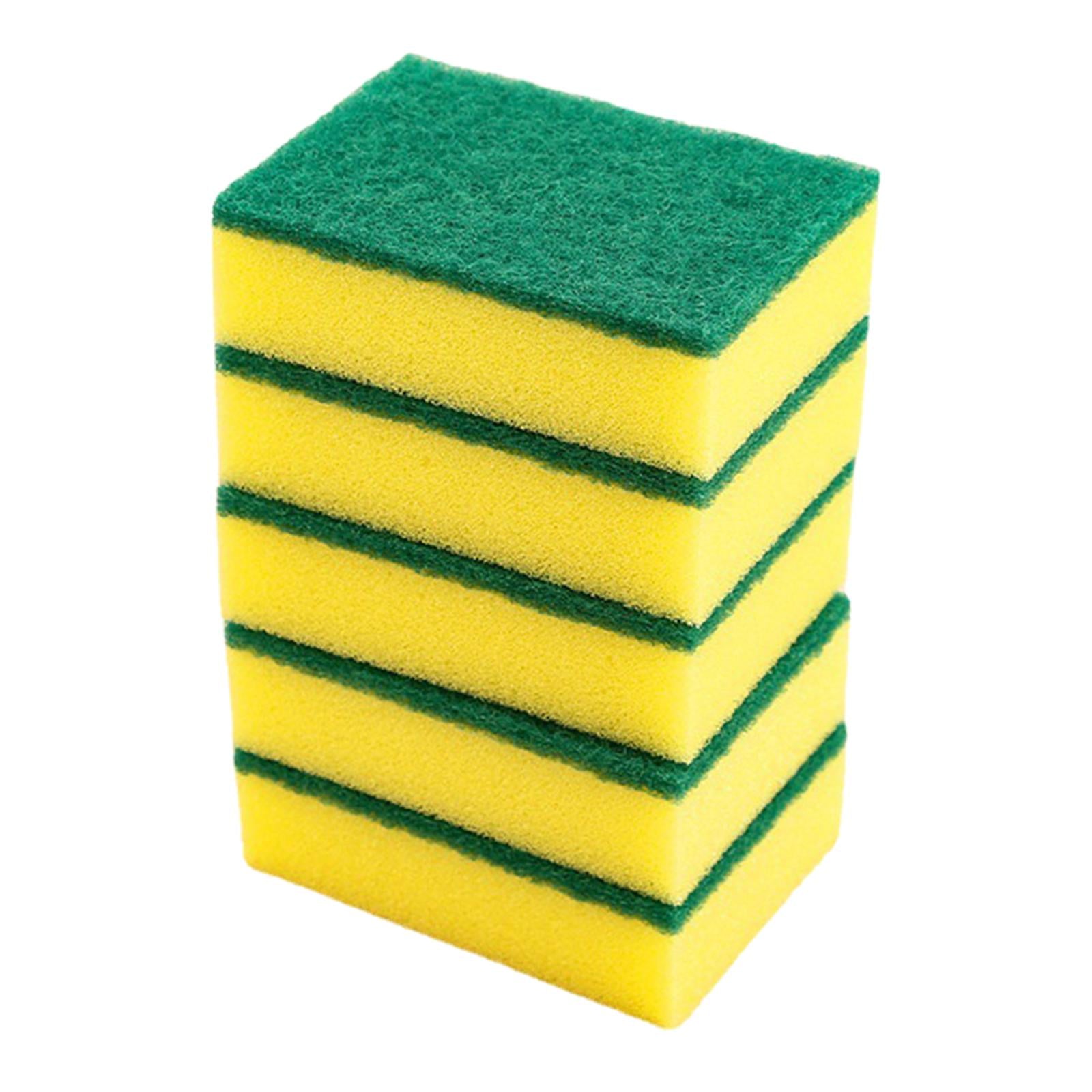 3xSponge Scourers Kitchen Cleaning Supplies Scrub Sponge for Kitchen Household Dish