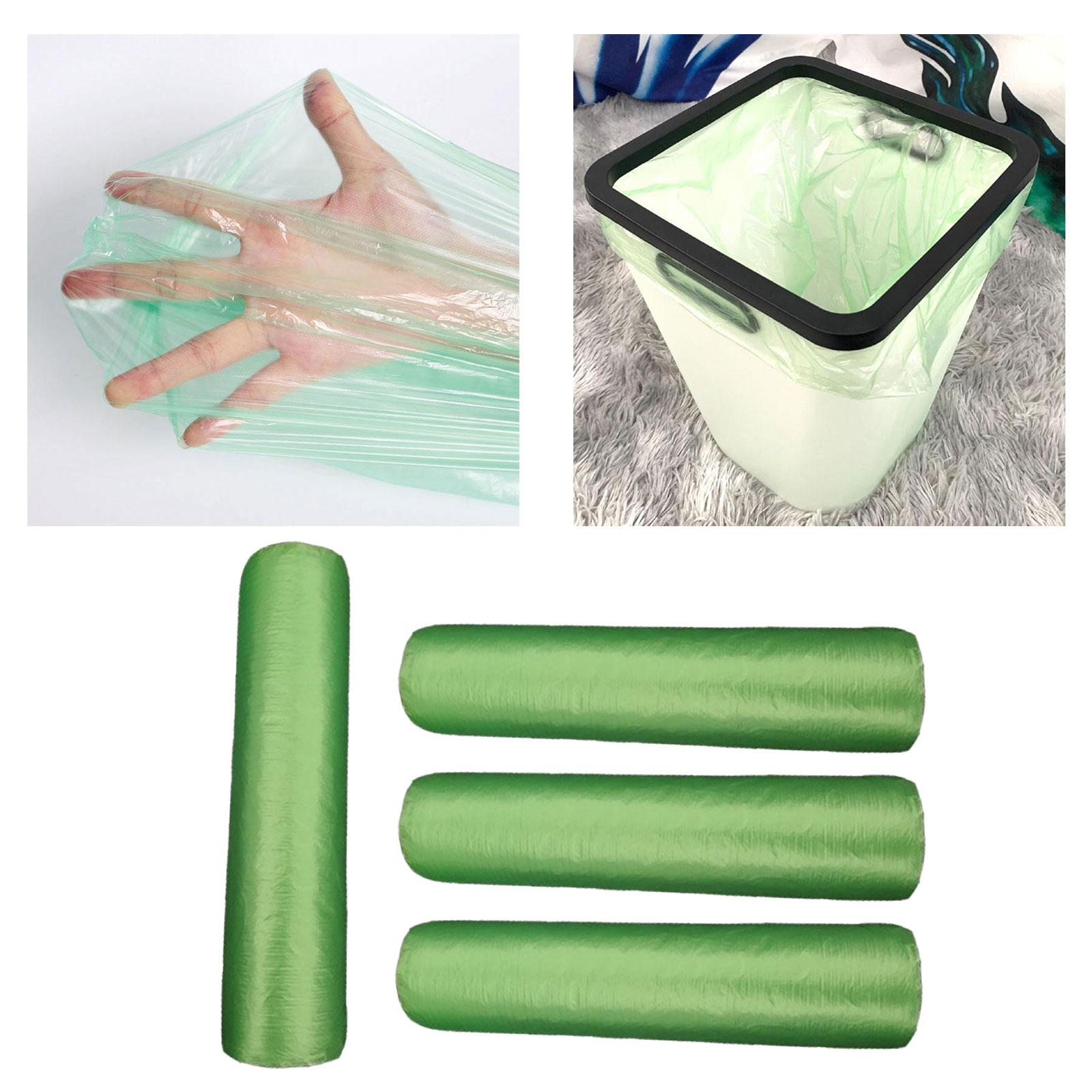 2xGarbage Bags Rubbish Bags Kitchen Trash Bags for Restaurant Bedroom Bathroom 1 Roll