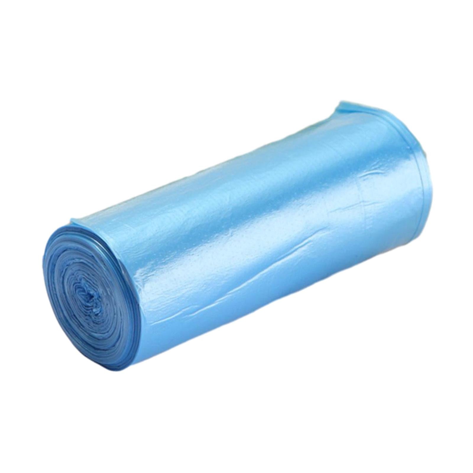 3xBathroom Trash Can Liners Garbage Bin Liners for Restaurant Outdoor Bathroom Blue