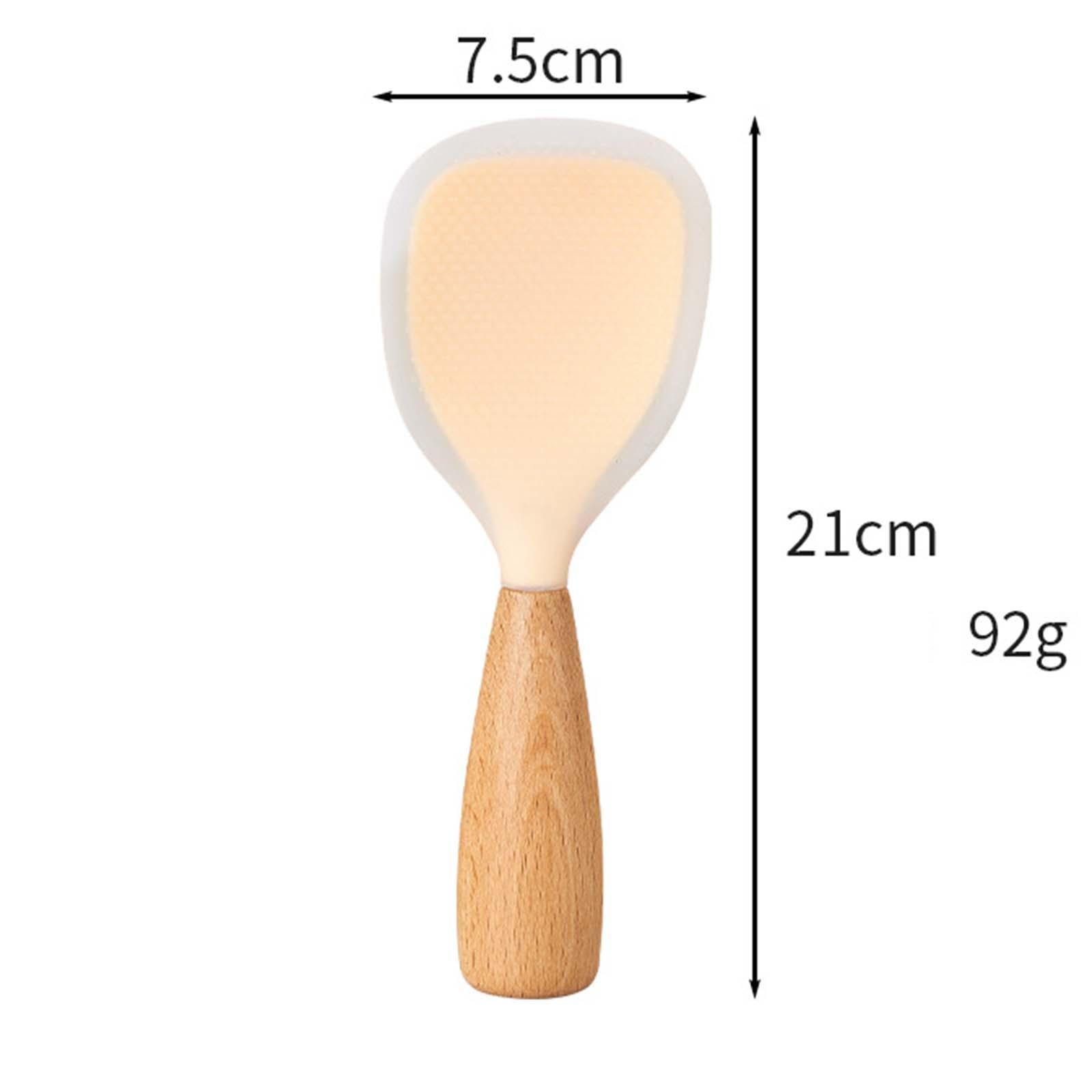 2xFood Serving Spoon Nonstick Rice Spatula for Home Sushi Rice Gadgets Yellow