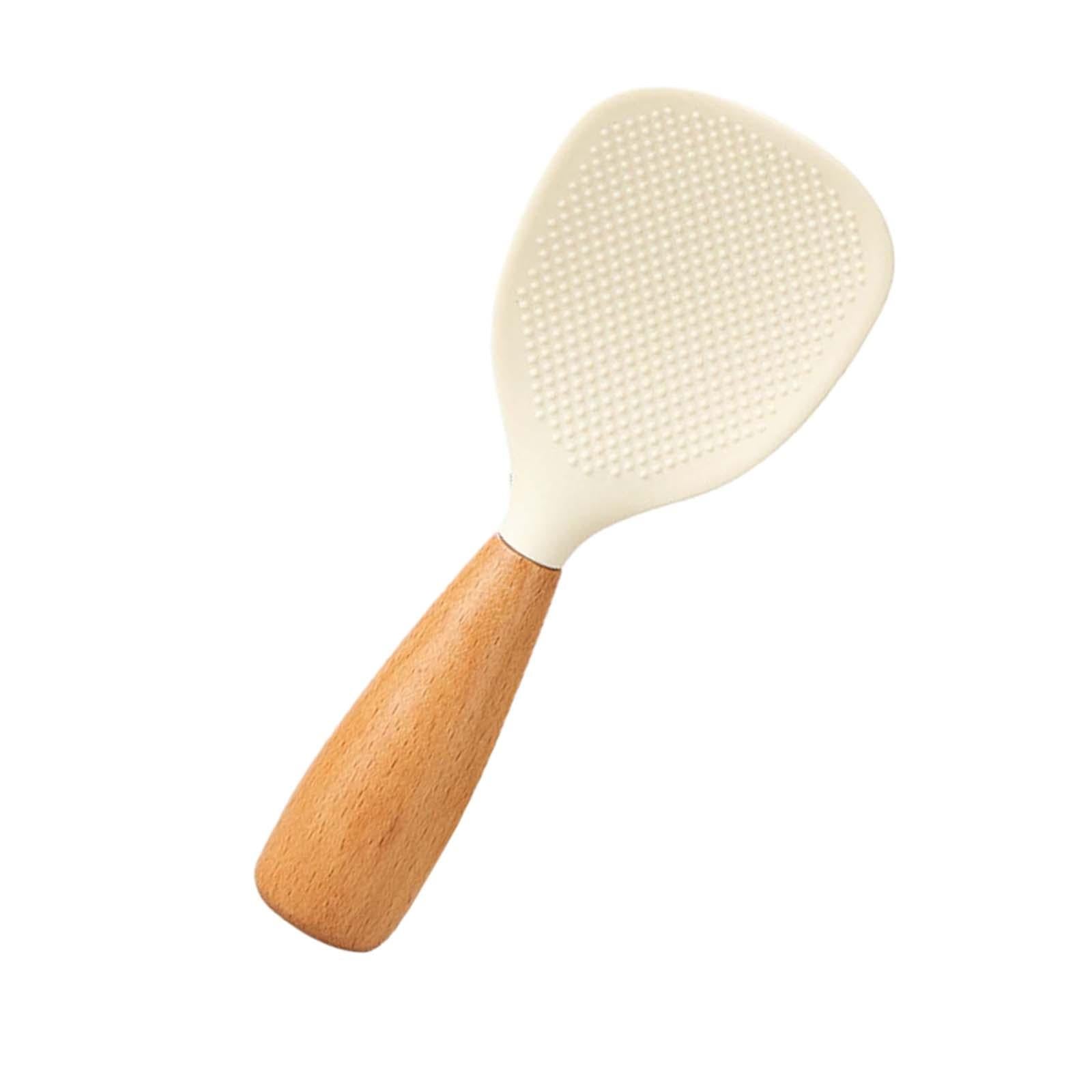 3xFood Serving Spoon Nonstick Rice Spatula for Home Sushi Rice Gadgets White