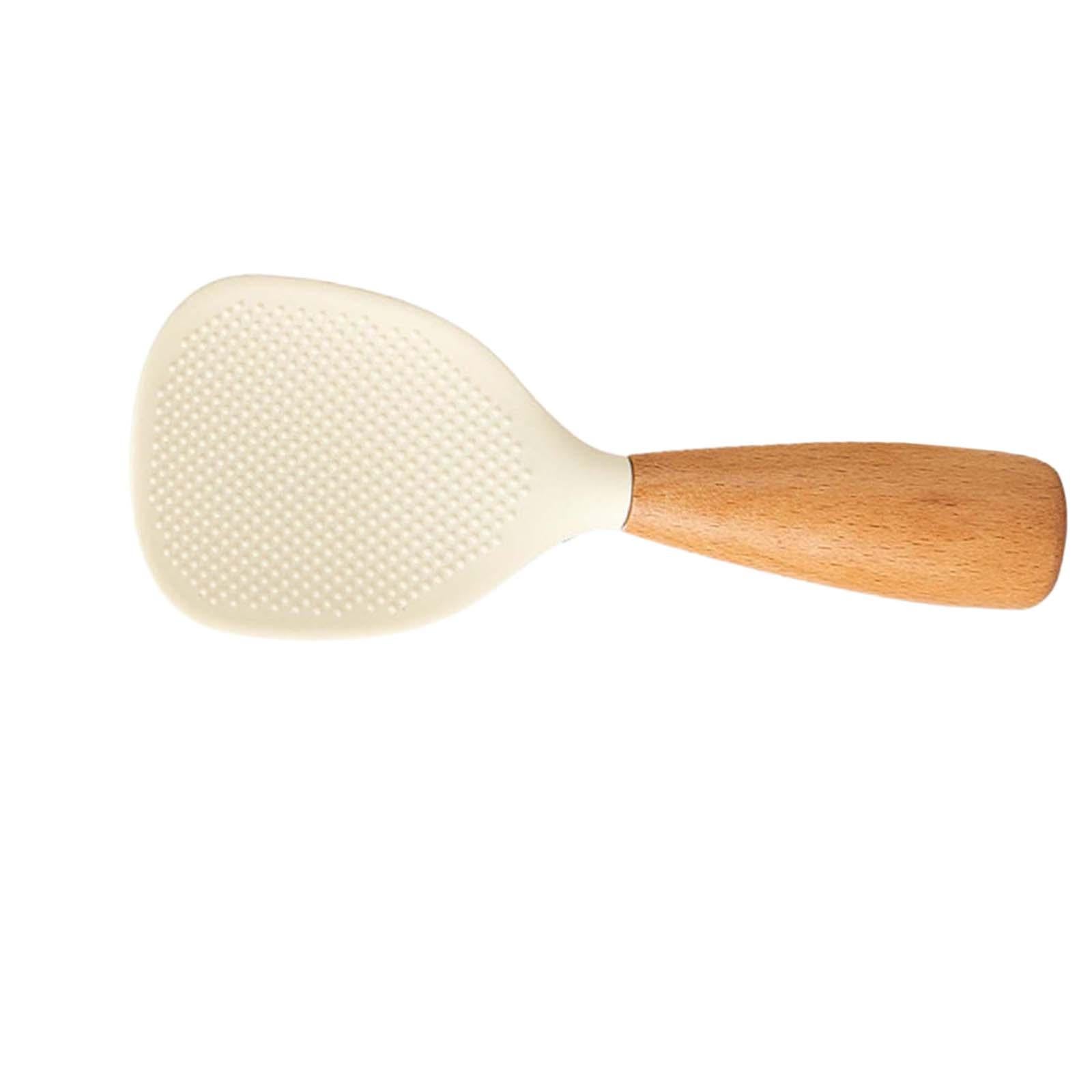 3xFood Serving Spoon Nonstick Rice Spatula for Home Sushi Rice Gadgets White