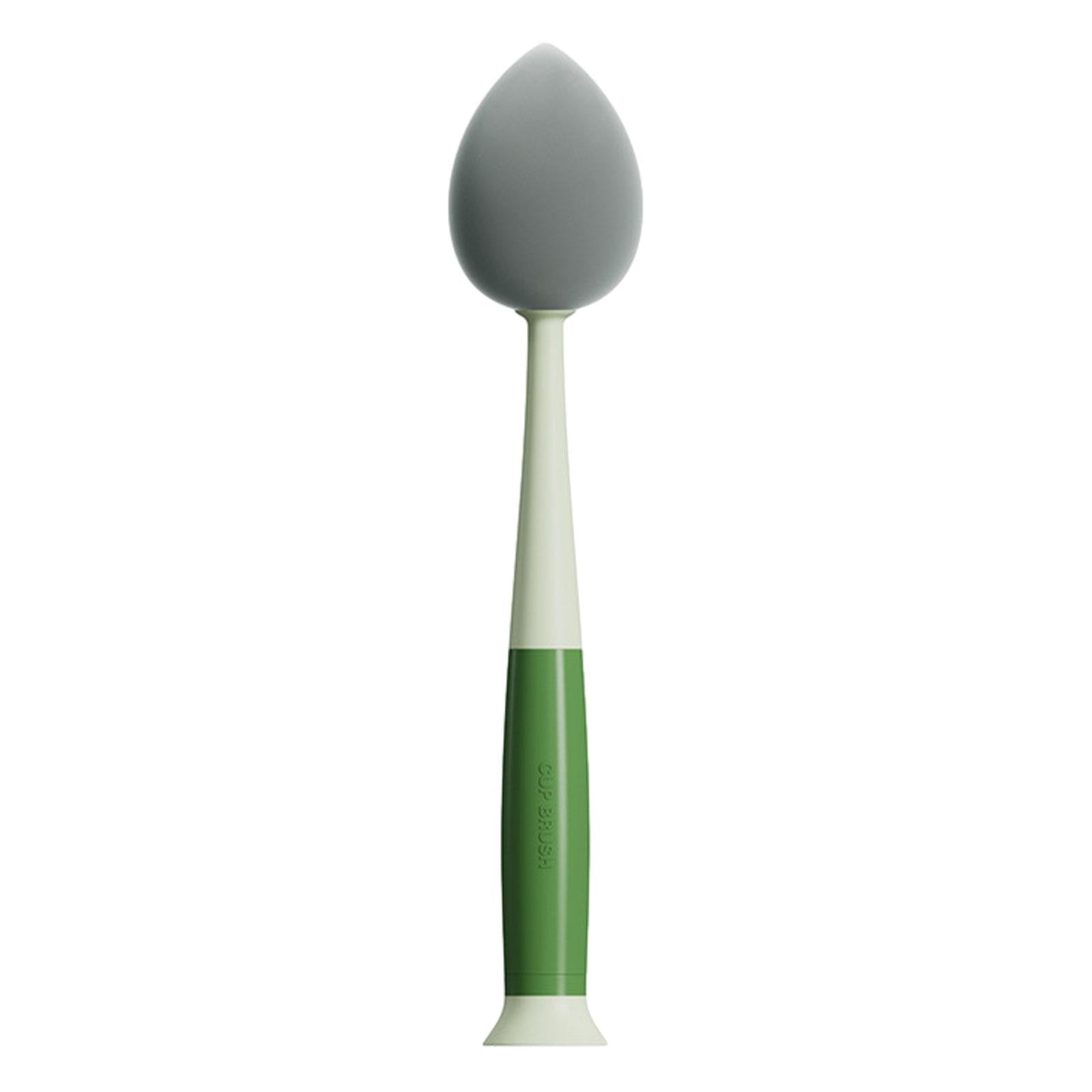 2xBottle Cleaning Brush Cleaning Sponge Portable Practical for Cups Mugs Glass Green