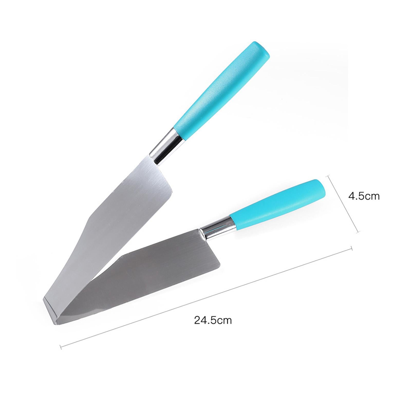 3xStainless Steel Cake Slicers Adjustable Pie Cutter for Kitchen Parties Pastry Blue
