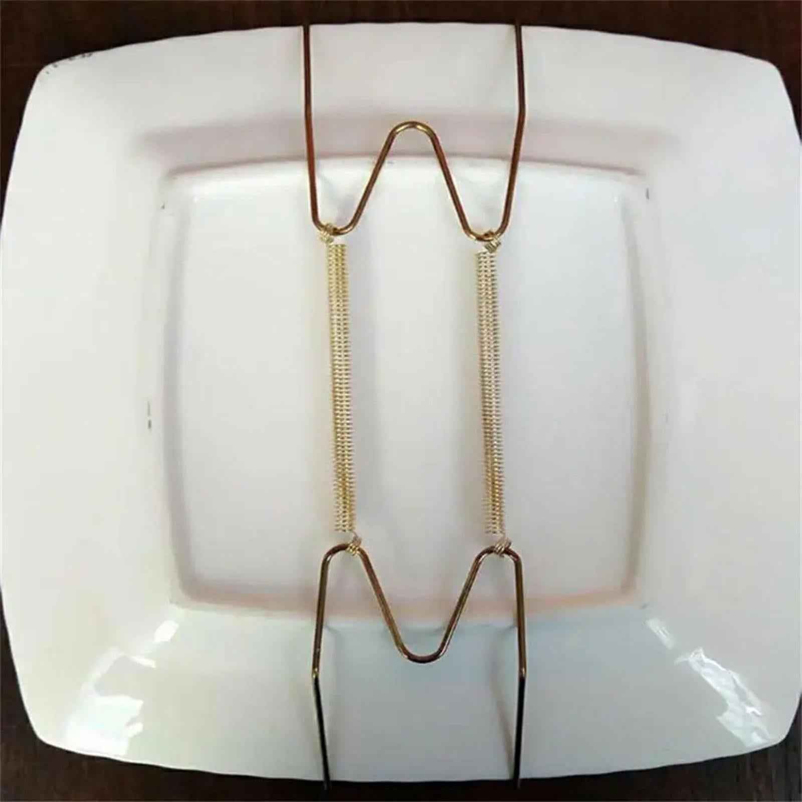 Plate Hanger for Wall Hanging Invisible Plate Holder for Antique Plates 6 inch