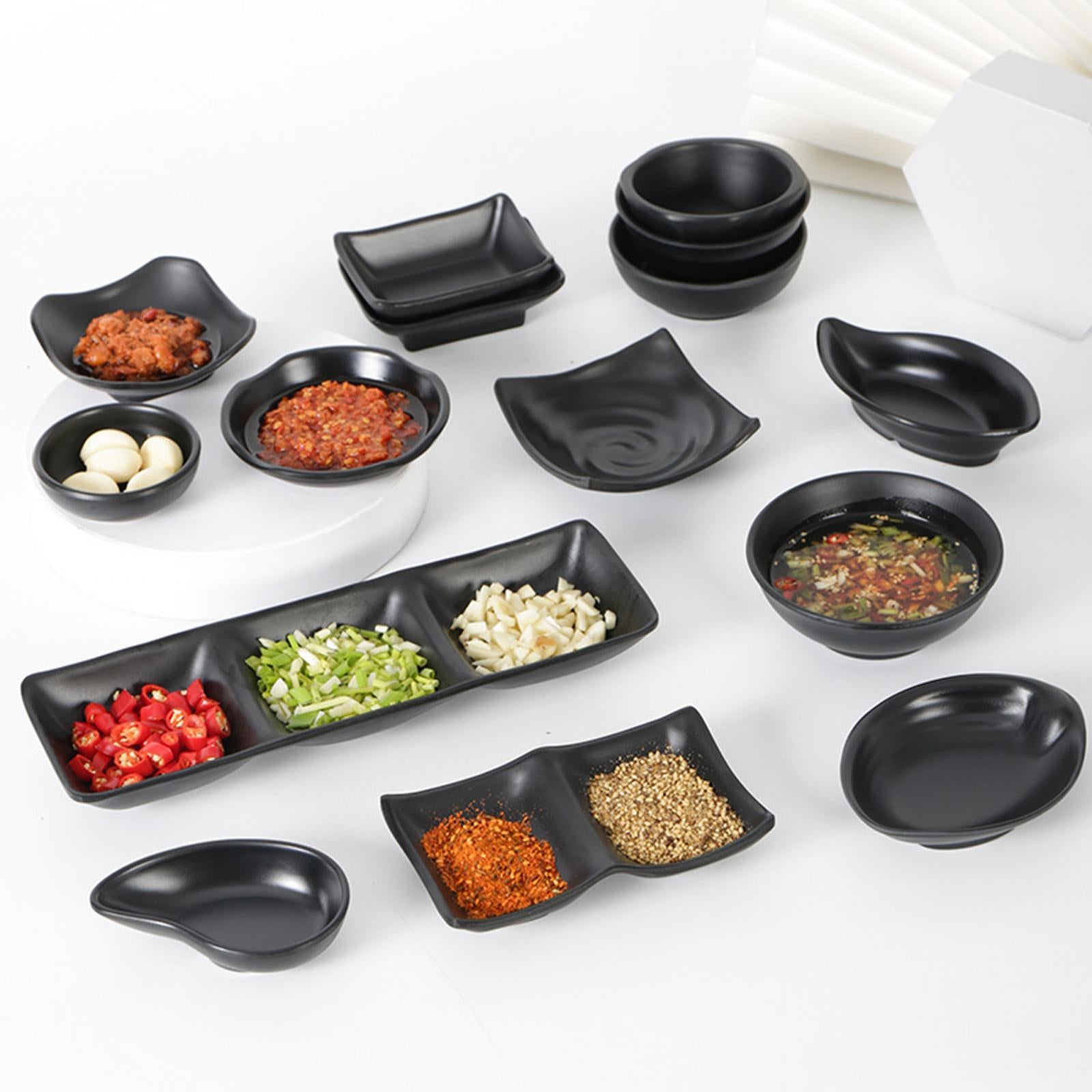 2xSauce Dish Chutney Cup Korean BBQ Portable Dip Bowls for Outdoor style L