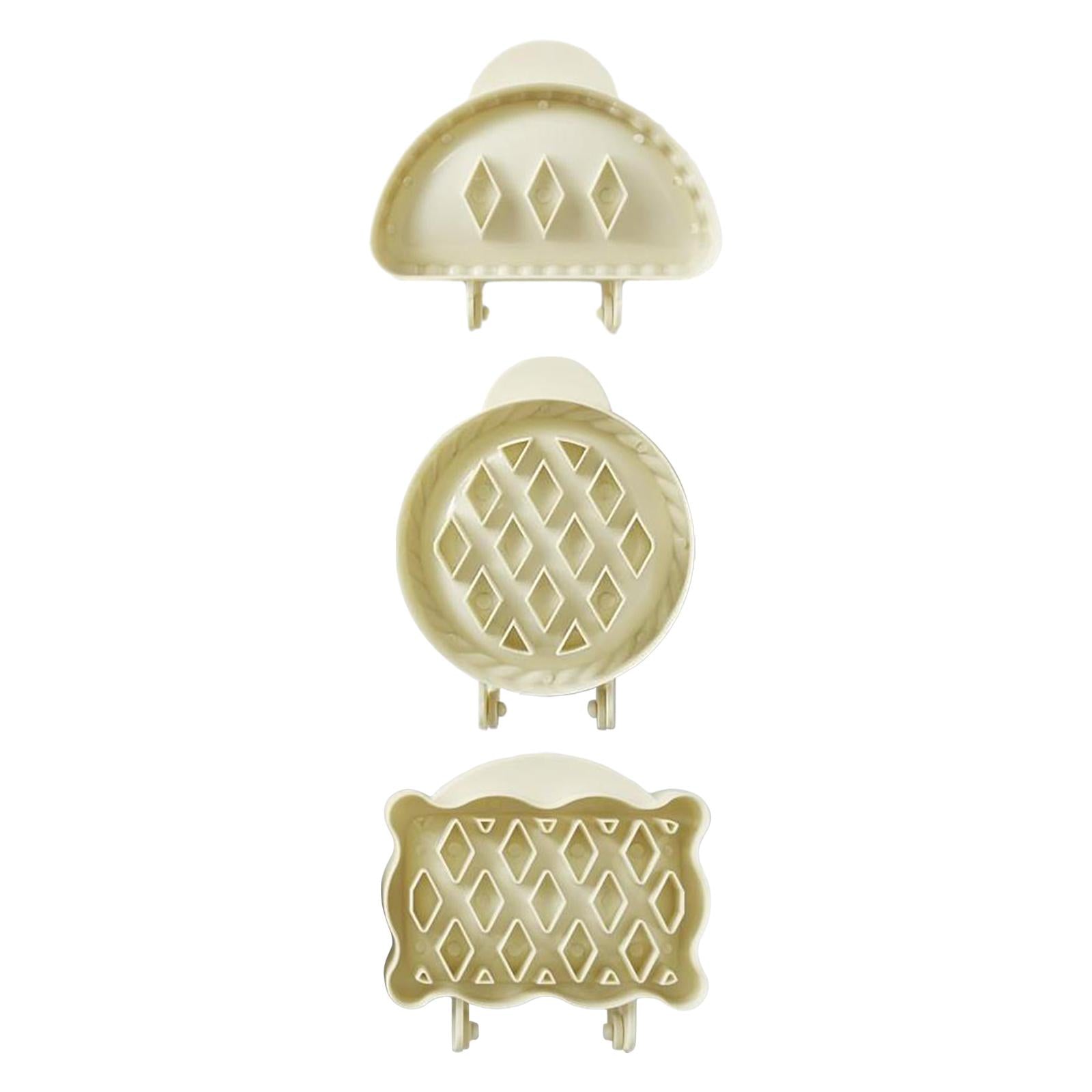 4xMini Hand Pie Maker Holiday Theme Pocket Pie Pan for Party Festivals Potluck semicircle