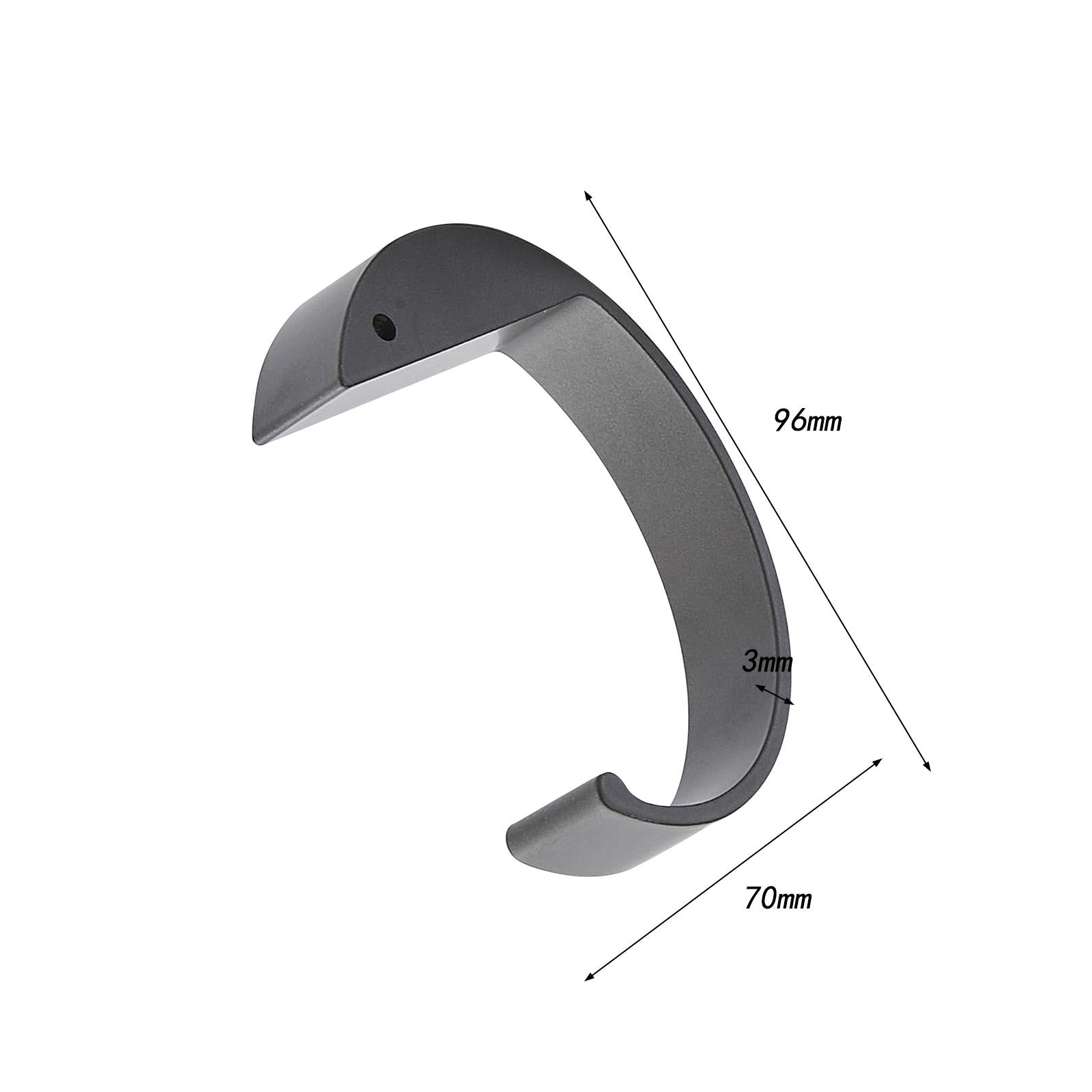 4xOffice Computer Desk Hook Desktop Hook Holder for Bedside Table Study Office Gray
