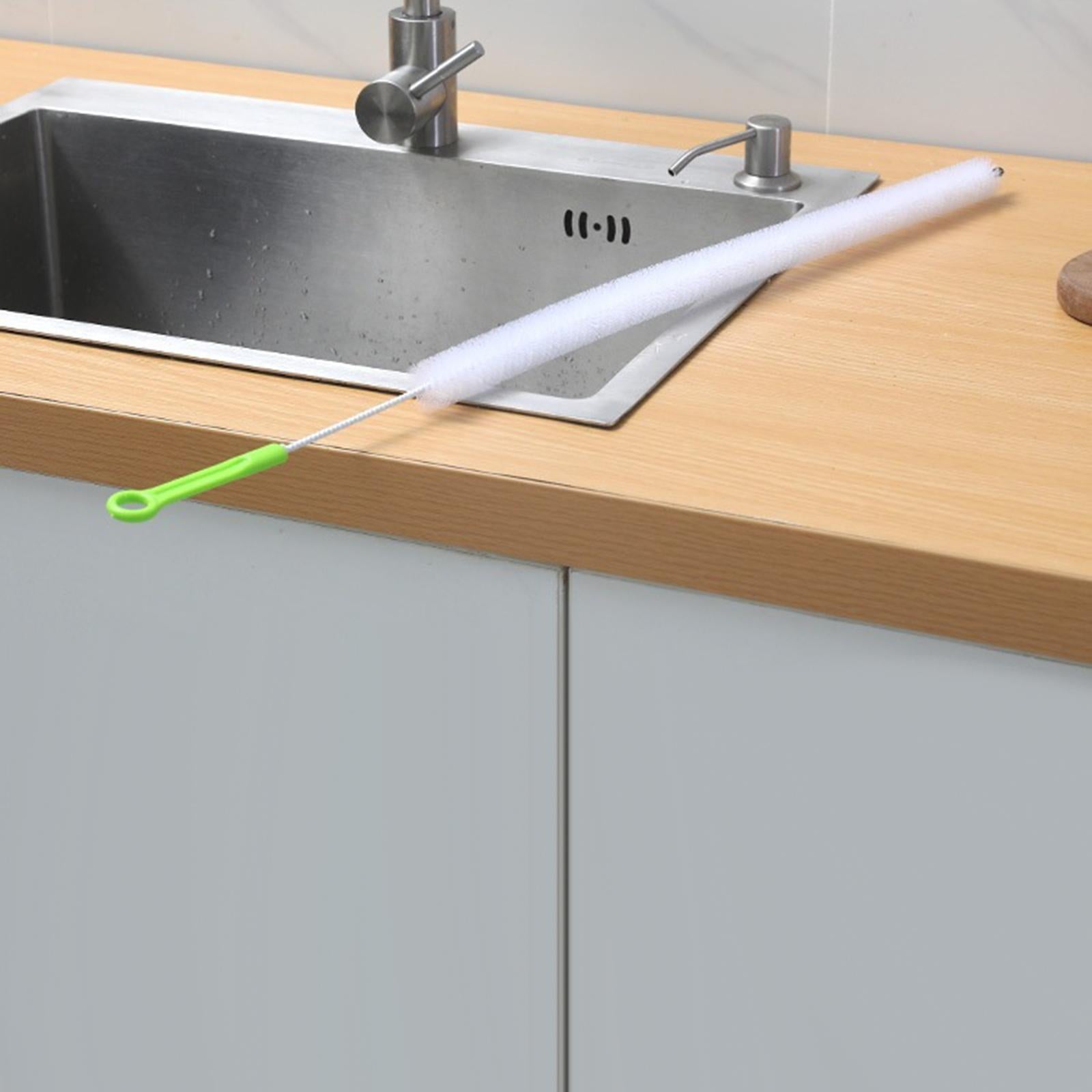 2x28inch Sewer Drain Brush Portable Pipe Dredge Tool for Bathroom Shower Hotel