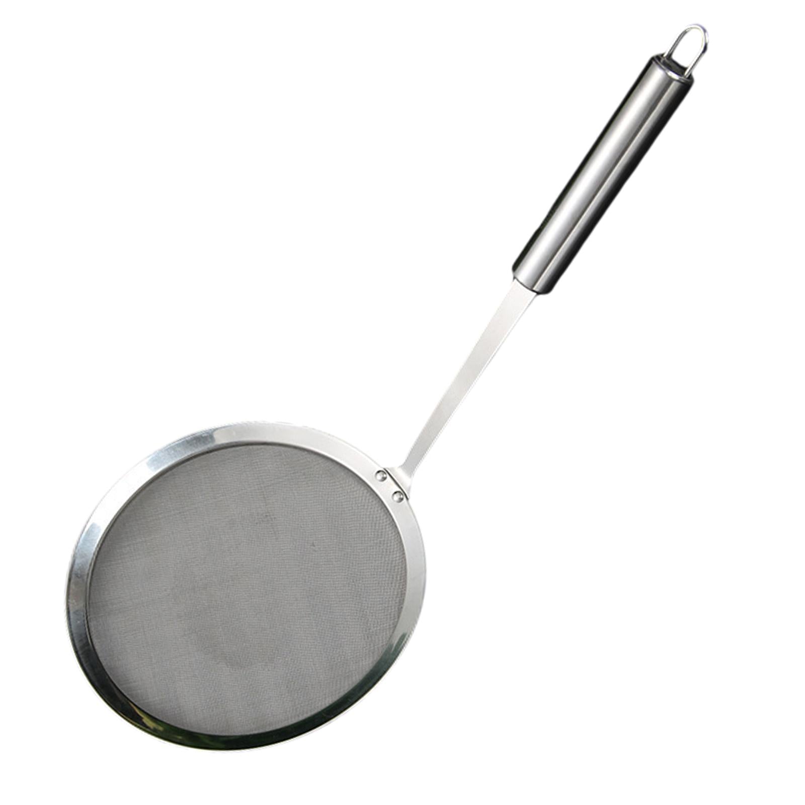 3xStainless Steel Skimmer Spoon Durable Multi Use Skimming and Foam