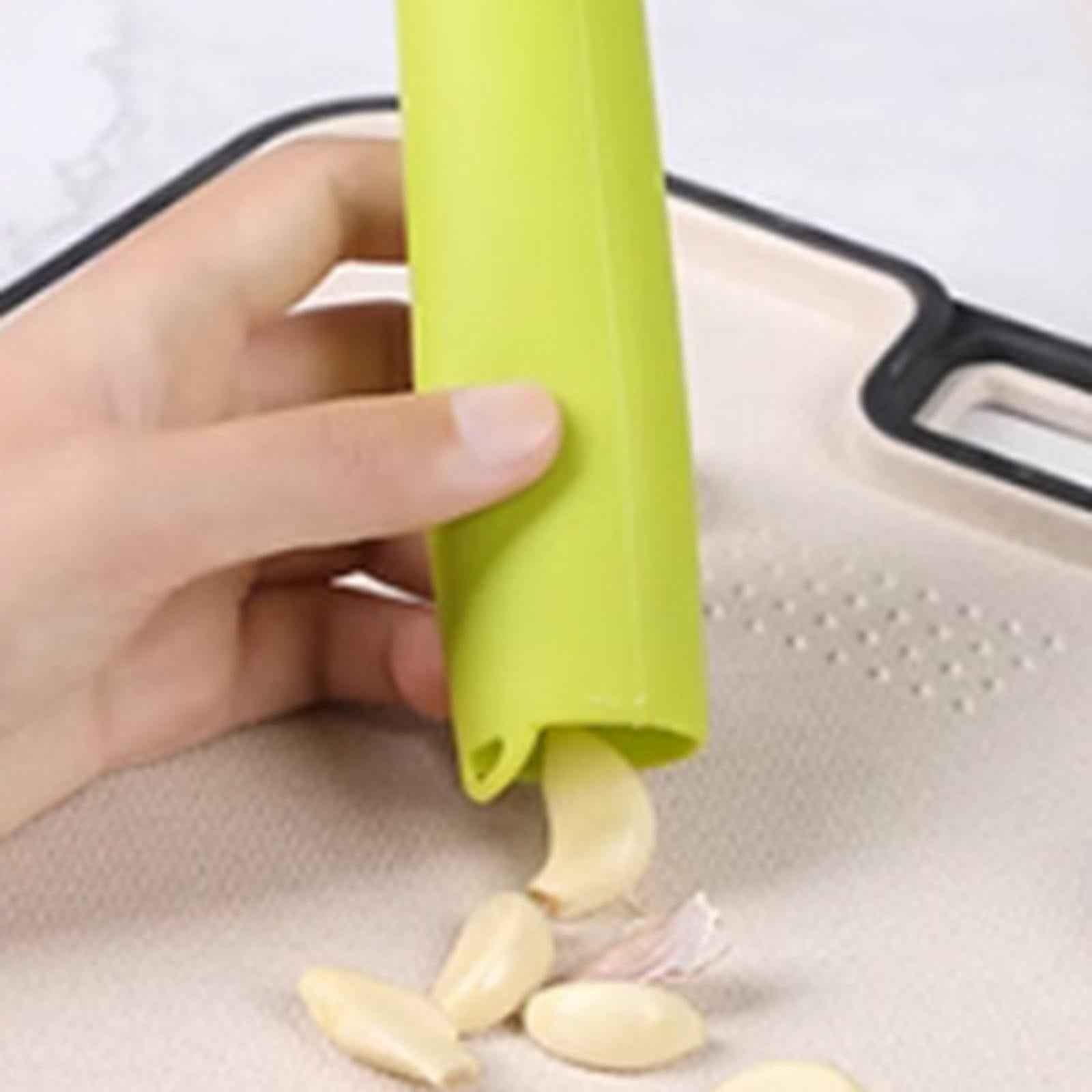 Silicone Garlic Peeler Effortlessly Easy Quick to Peeled Garlic Peeling Tube Blue