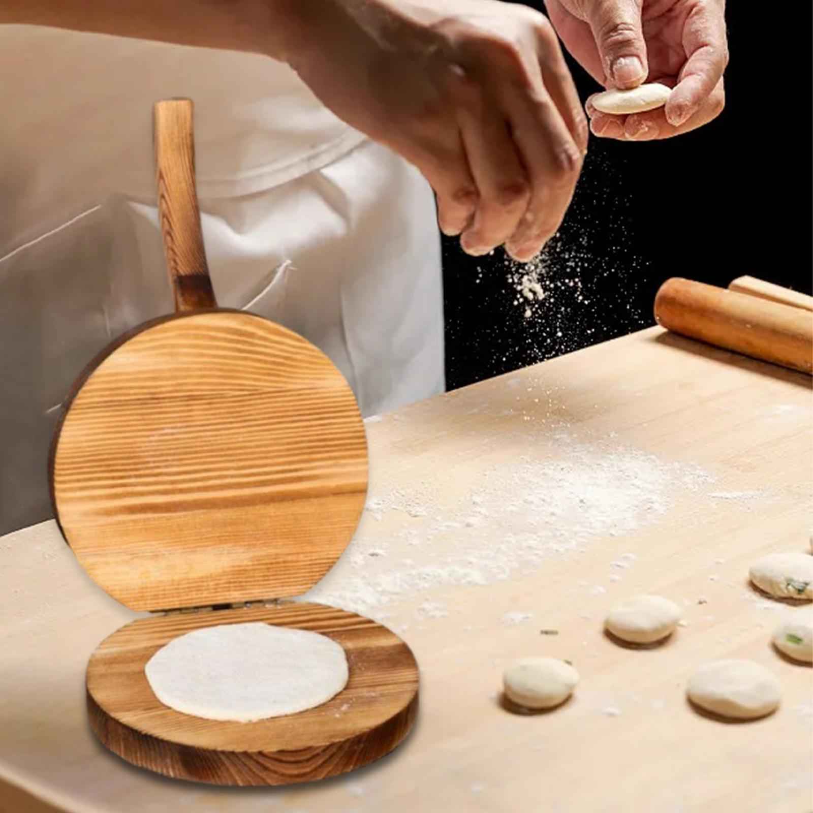 Wooden Tortilla Press Maker Dough Presser for Tortillas Dumpling Skin Pastry