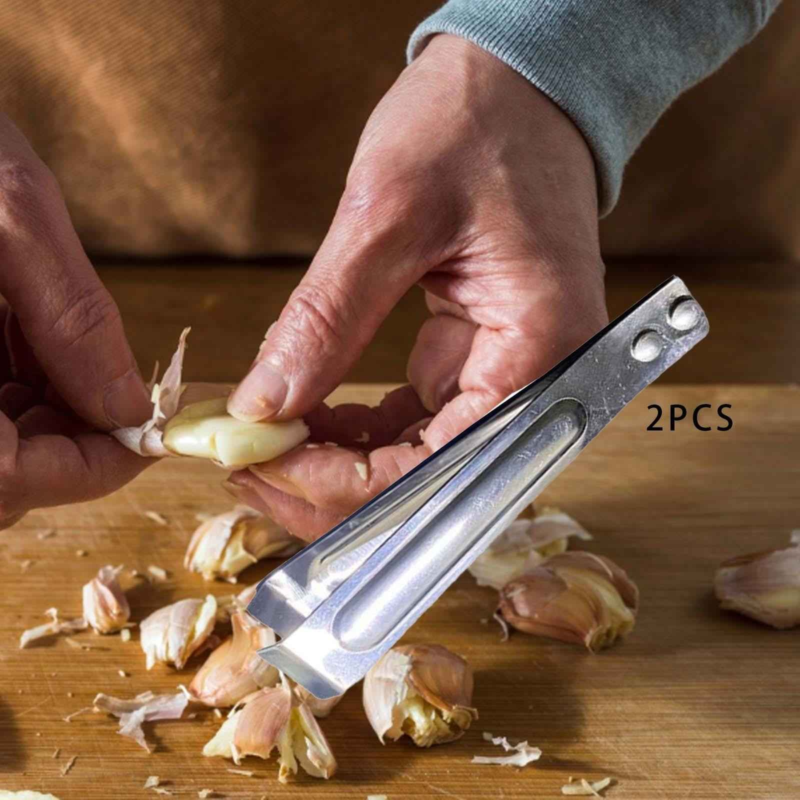 Garlic Peeler Flat Tweezers for Cooking Pliers Durable Fish Bone Tweezers