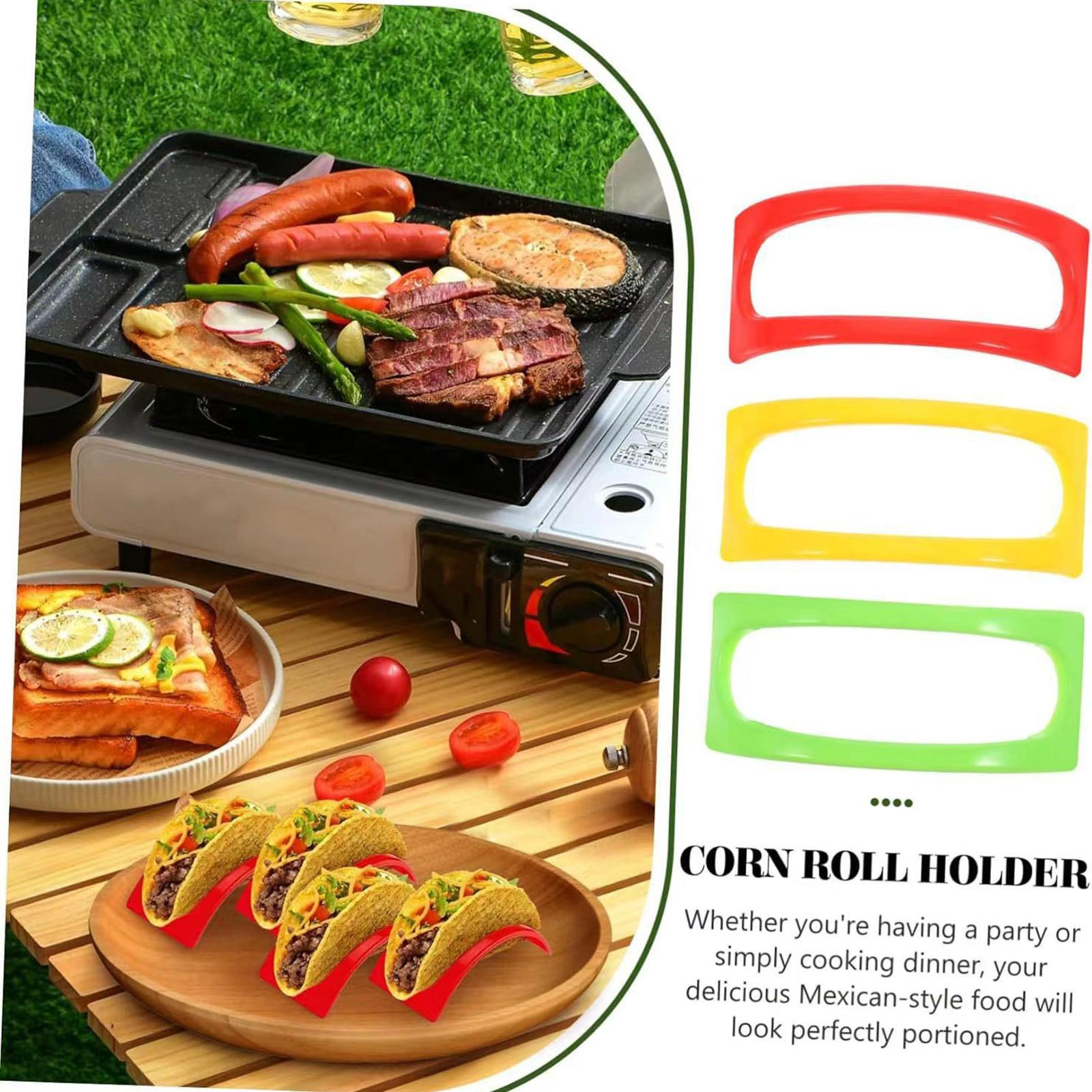 2x5x Taco Holder Stand Mexican Restaurant Pancake Rack Taco Shell Holder Stand