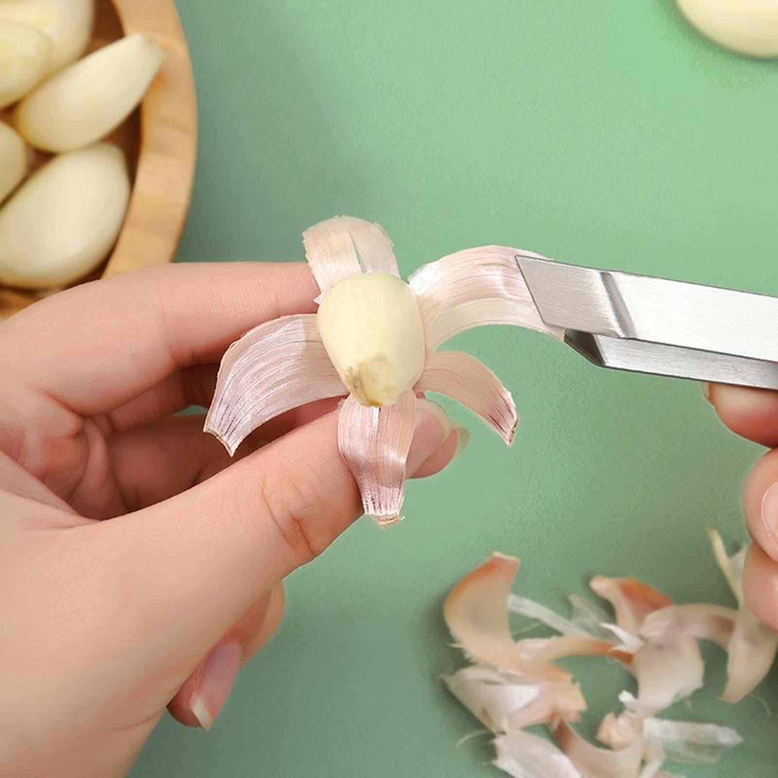 5x2 Pieces Garlic Peeler for Removing Bones & Scales Manual Fish Bone Tweezers