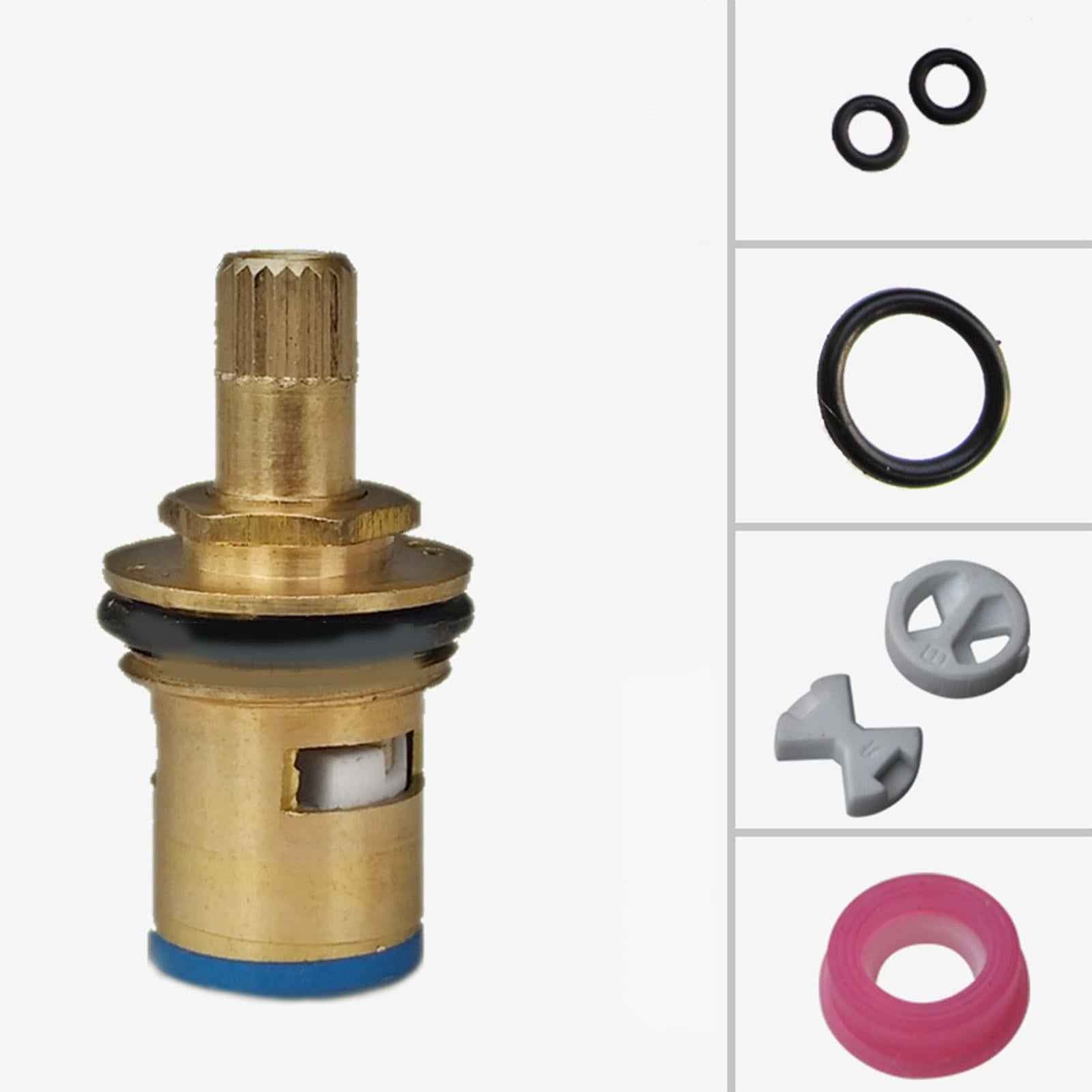 Insert Turn Replacement Parts Universal for Plumbing Fixtures Silicon Washer 8pcs Disc with Valve