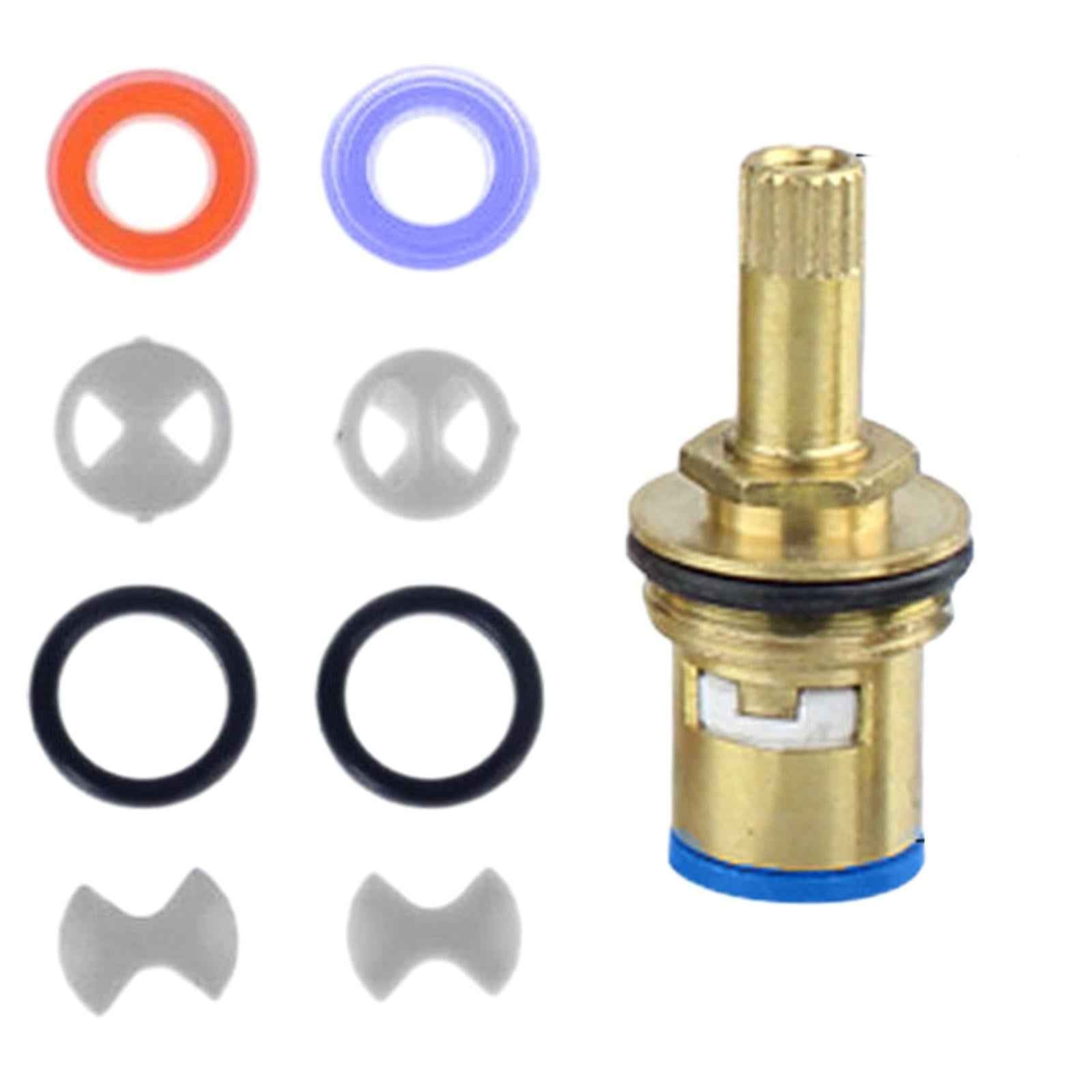 Insert Turn Replacement Parts Universal for Plumbing Fixtures Silicon Washer 8pcs Disc with Valve
