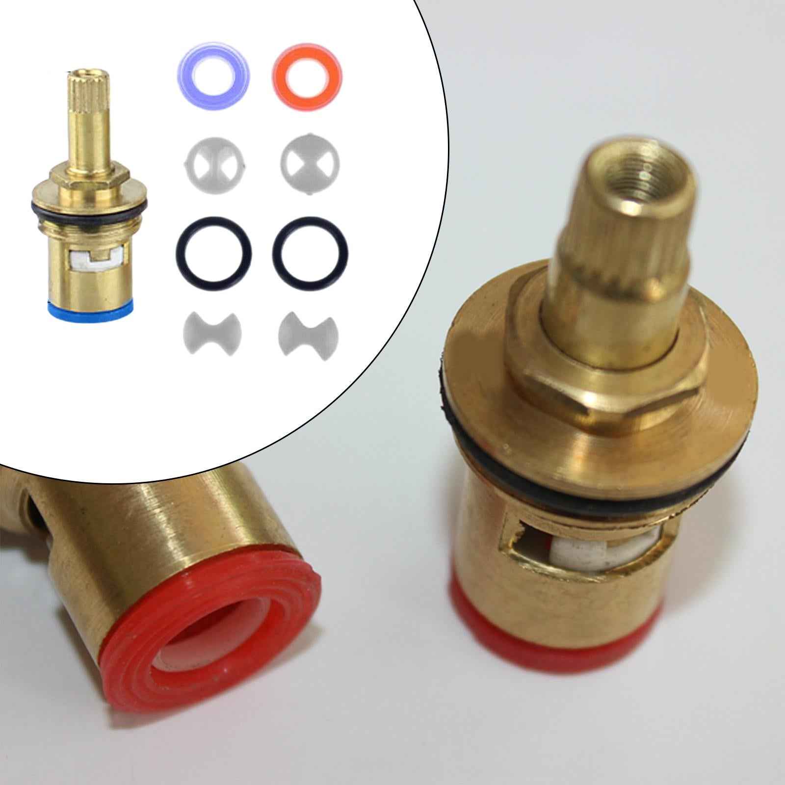 Insert Turn Replacement Parts Universal for Plumbing Fixtures Silicon Washer 8pcs Disc with Valve