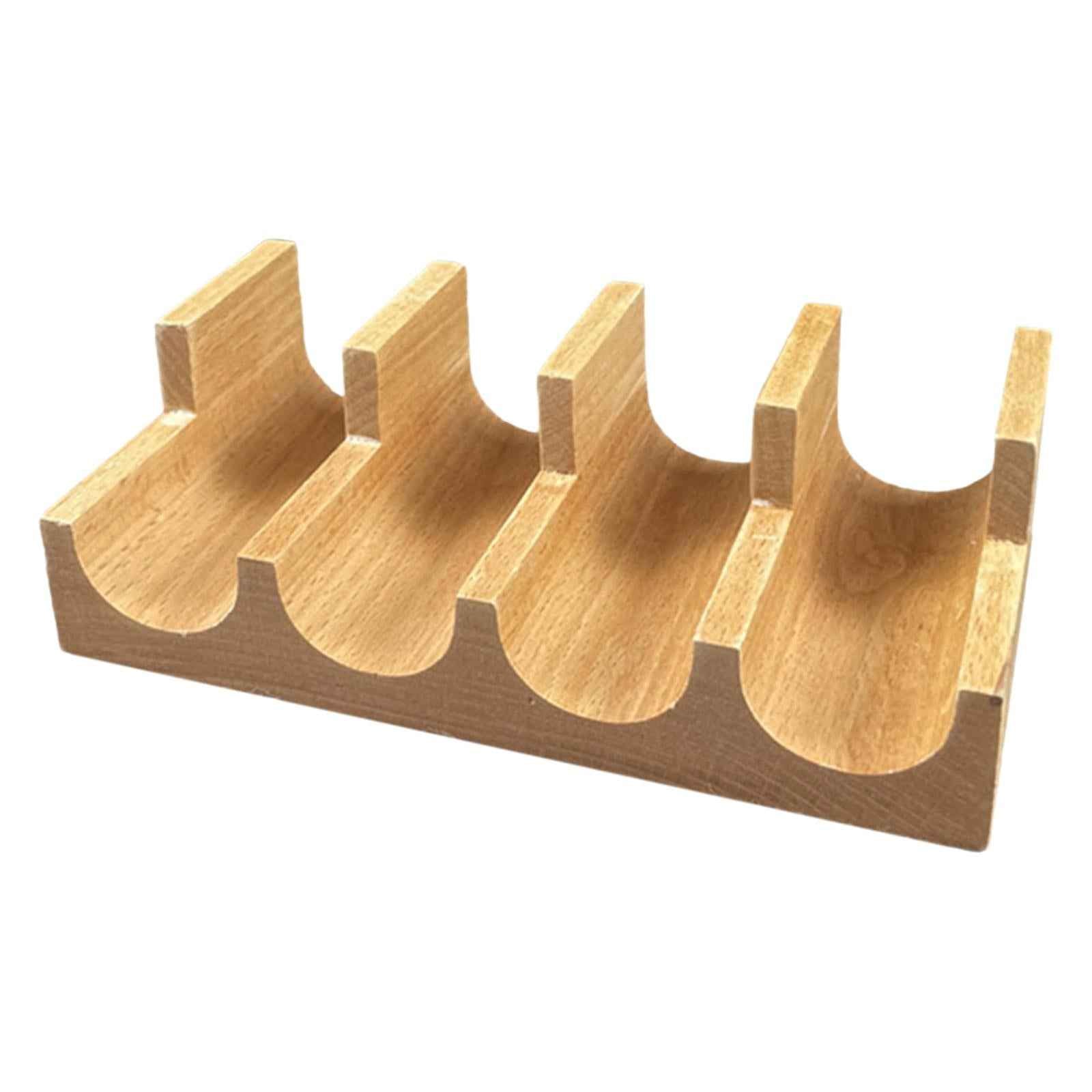 Japanese Sushi Rack Stand Wooden Tacos Holder for Gatherings Home Restaurant 4 Grid