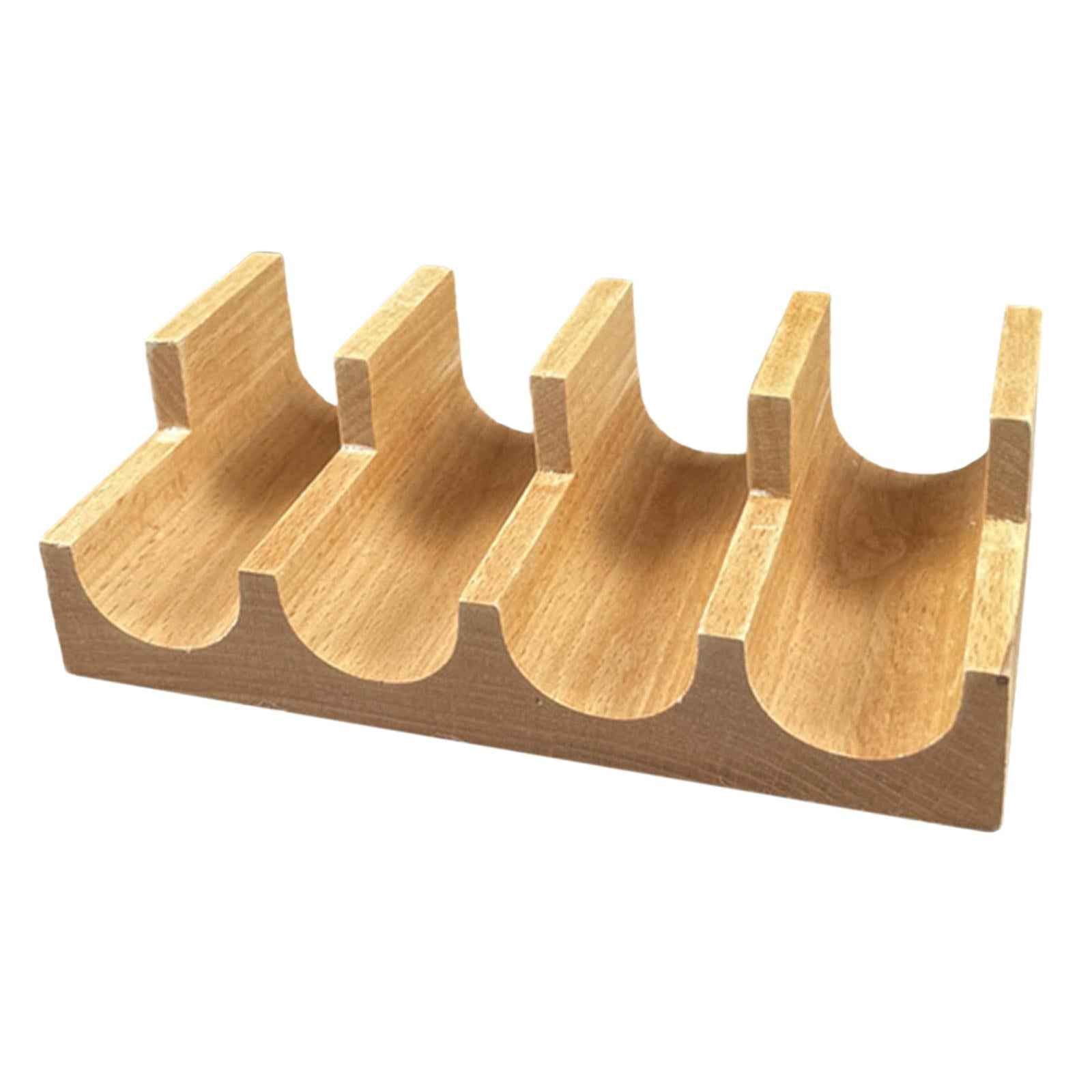Japanese Sushi Rack Stand Wooden Tacos Holder for Gatherings Home Restaurant 4 Grid