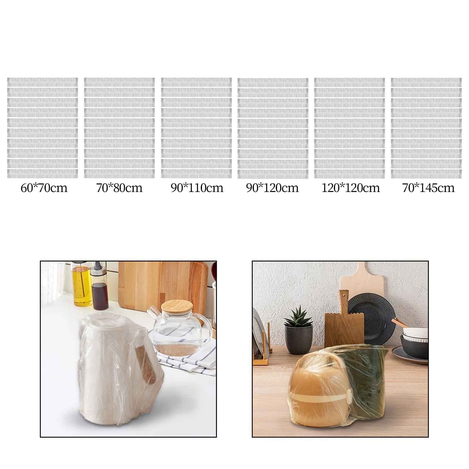10Pcs Disposable Kitchen Appliance Covers Clear for Pressure Cooker Soup Pot 60cmx70cm