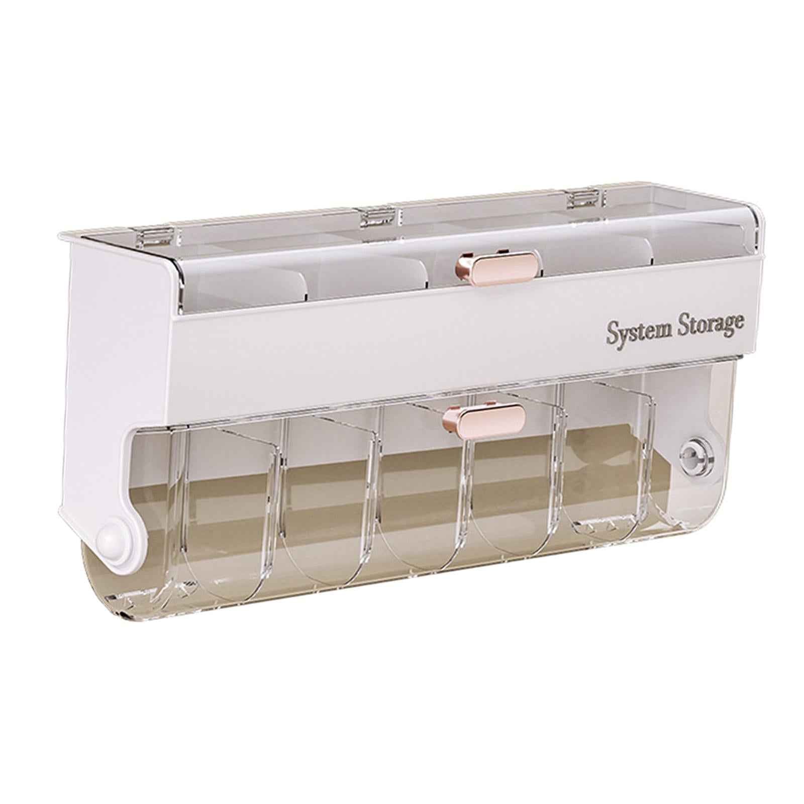 Underwear Panties Storage Box Wall Mount Large Bras Organizer for Ties Socks White